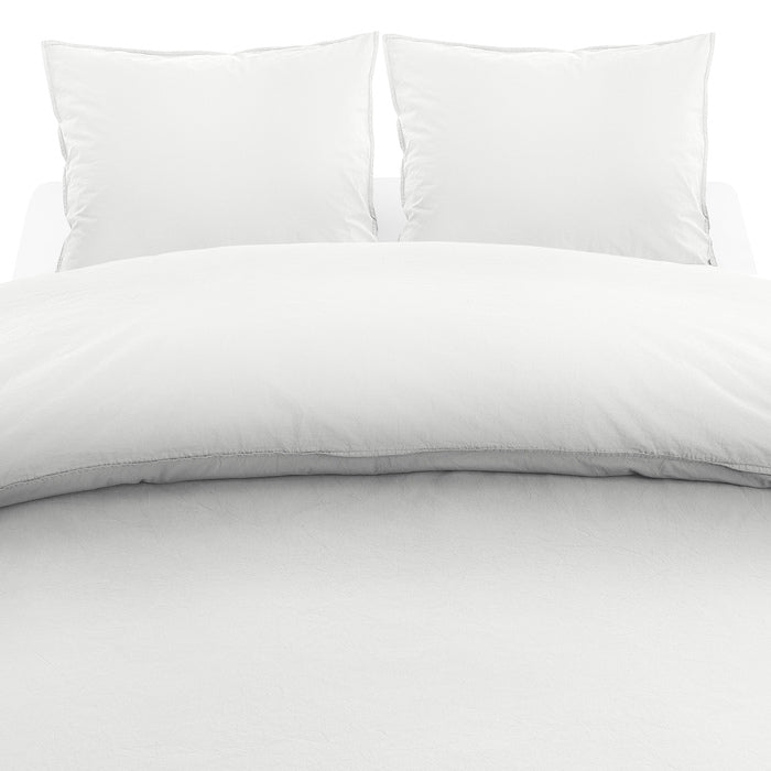 3-dels Set Percale Vit Dubbel, Borganäs of Sweden, påslakan