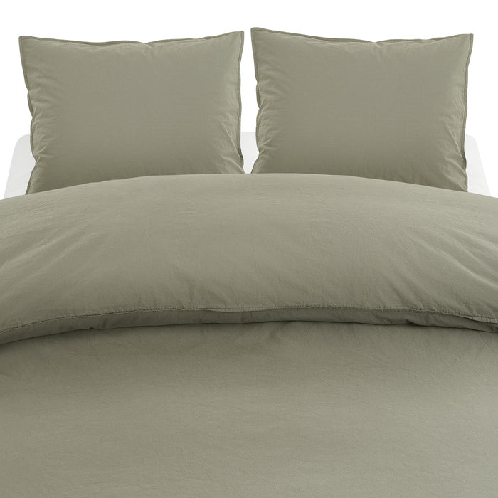 3-dels Set Percale Grön Dubbel, Borganäs of Sweden, påslakan