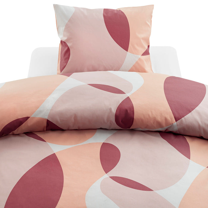 2-dels Set Happy Peach, Borganäs of Sweden, påslakan