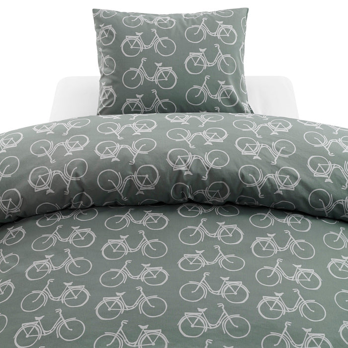 2-dels Set Cykel Grön, Borganäs of Sweden, påslakan