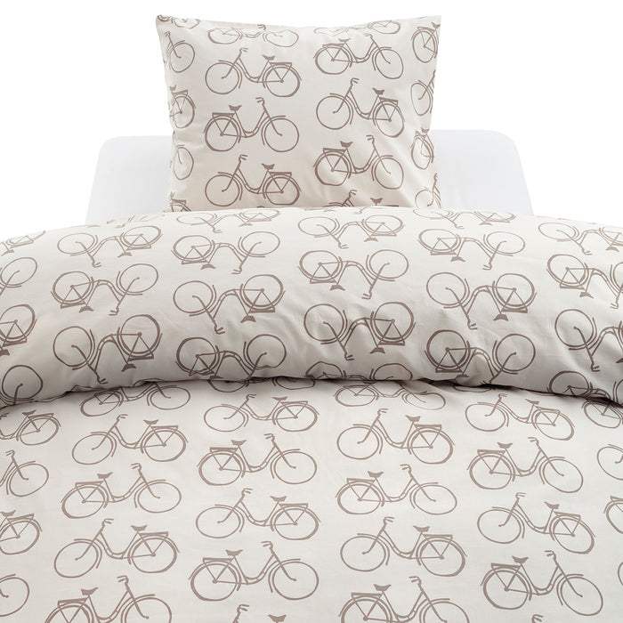 2-dels Set Cykel Beige, Borganäs of Sweden, påslakan