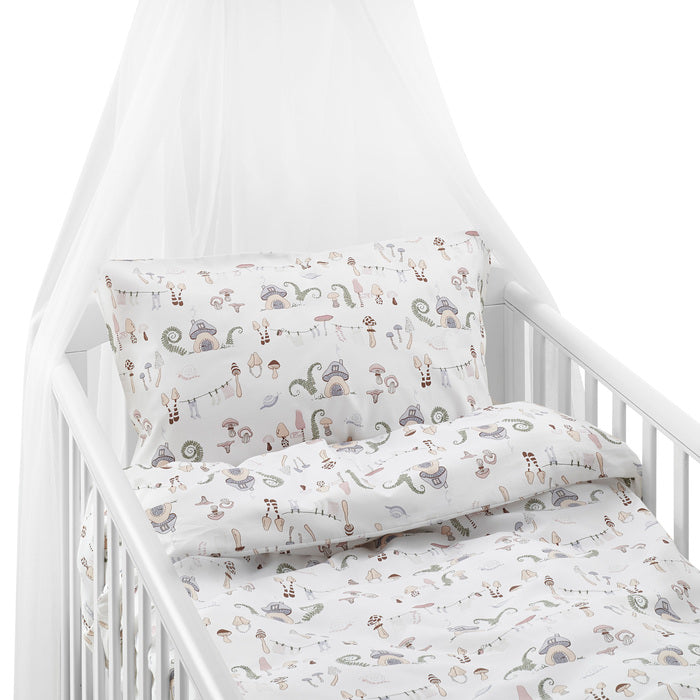 2-dels Set Fingal Pastell Spjälsäng, Borganäs of Sweden, påslakan