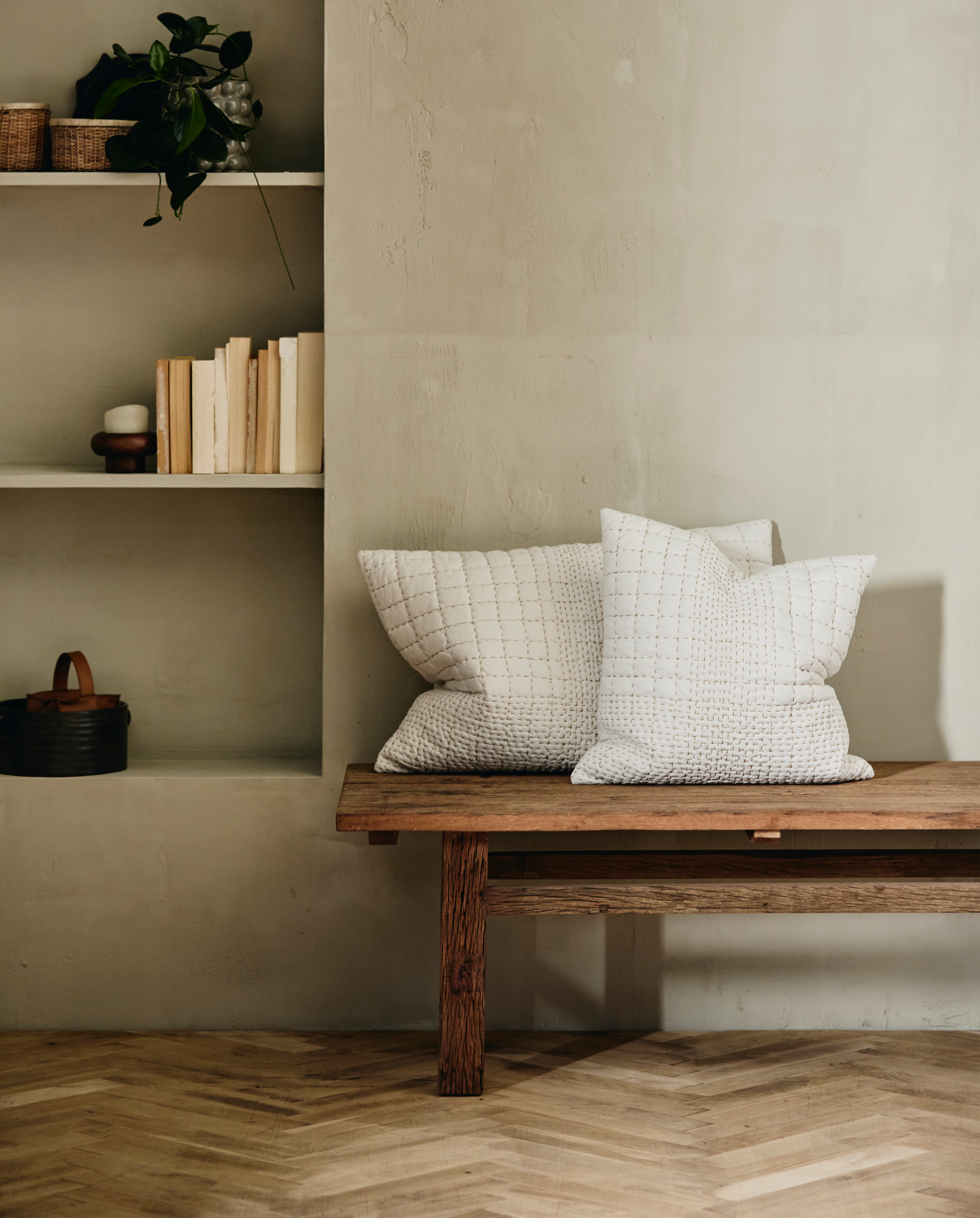 Sarga Cushion Cover, 48x48 - White, Nordal, sovrums textilier