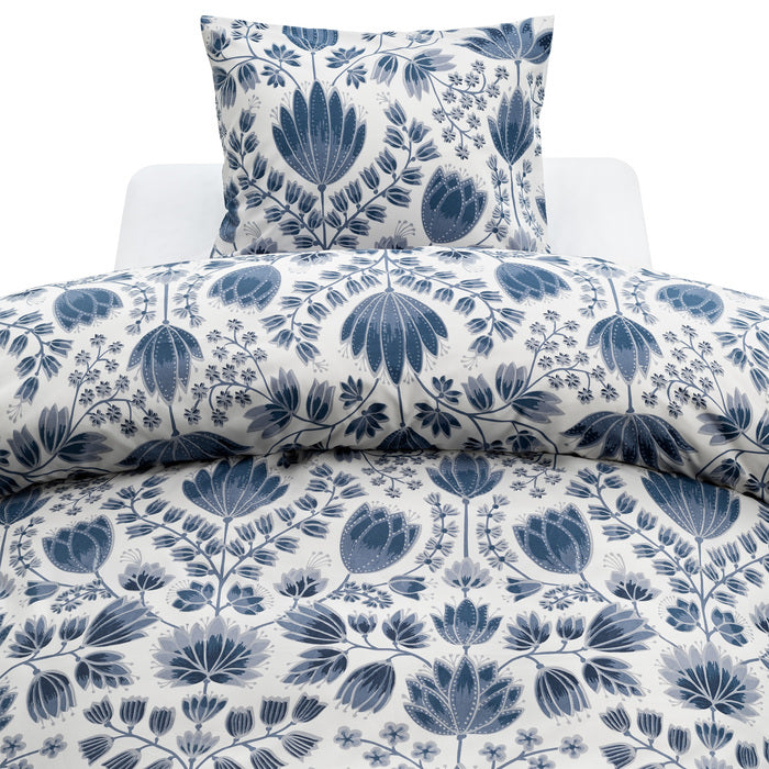 2-dels Set Aster Blå, Borganäs of Sweden, påslakan