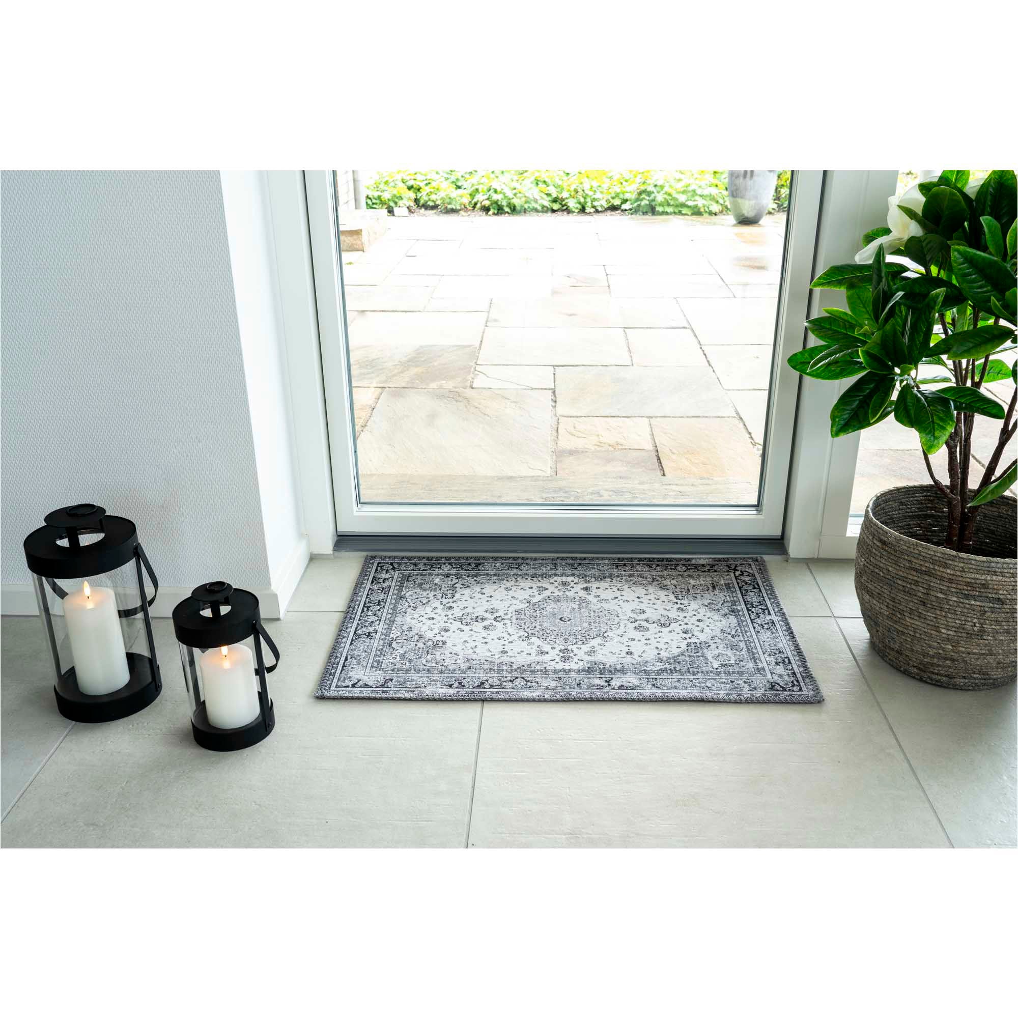 HAVANA Dörrmatta, svart/vit