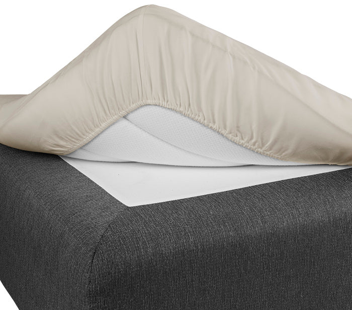 Dra på Lakan 90x200 Cm Greige, Borganäs of Sweden, underlakan