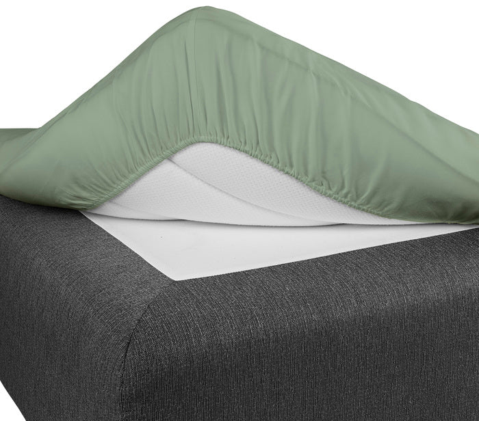 Dra på Lakan 180x200 Cm Ny Grön, Borganäs of Sweden, underlakan