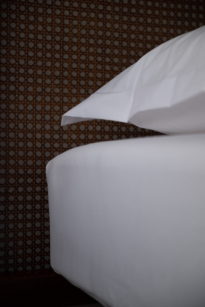 Egyptisk Bomull Dra-på-lakan 160x200 Cm Vit, Borganäs of Sweden, underlakan