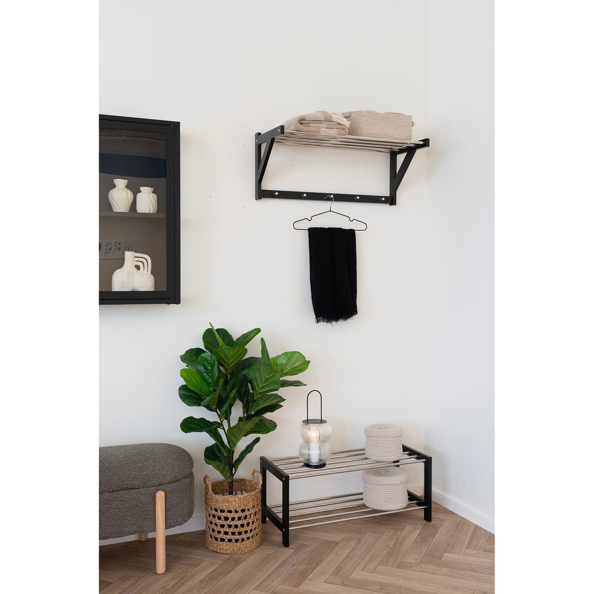 PADOVA Hatt-hylla, svart