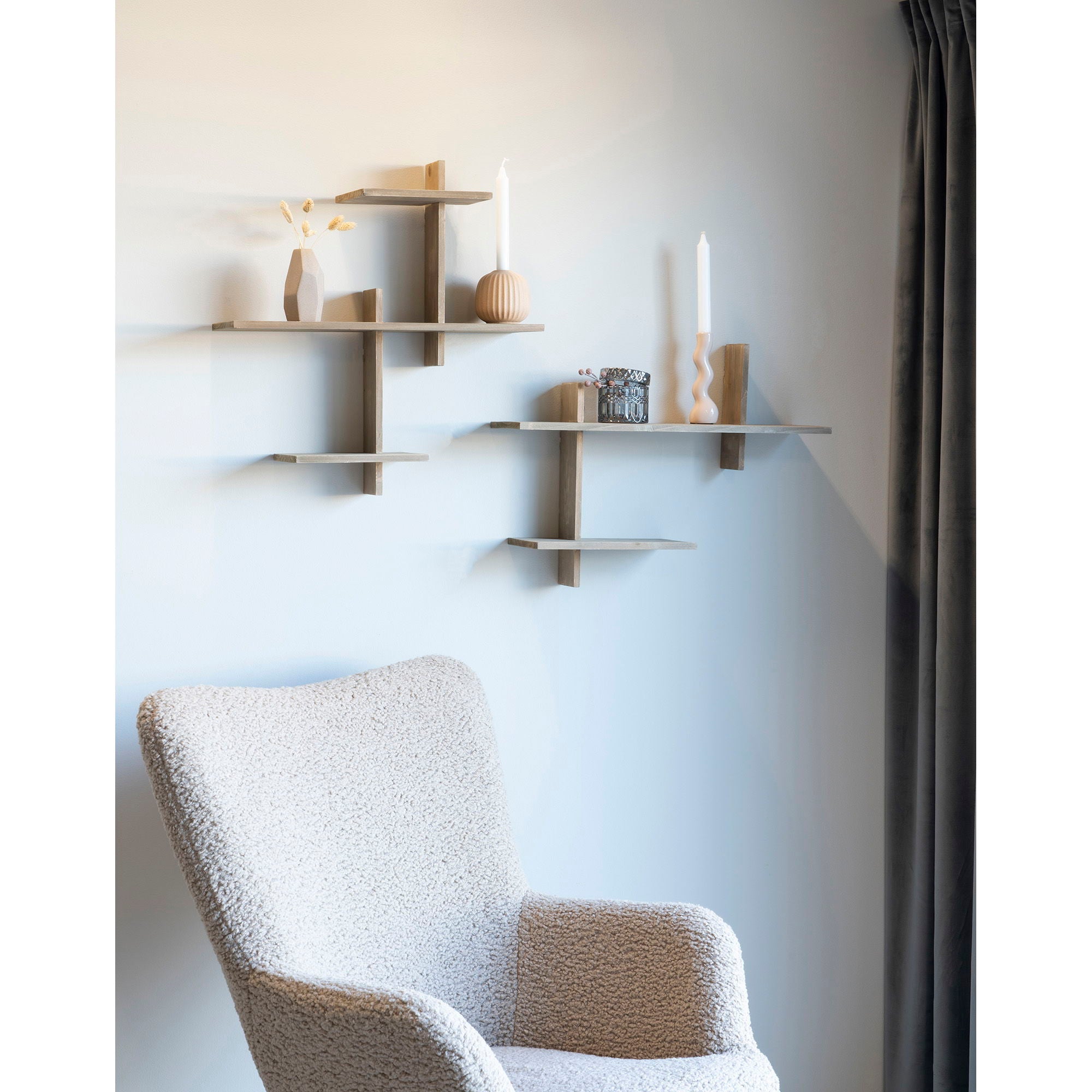 GAVI Vägghylla, furu