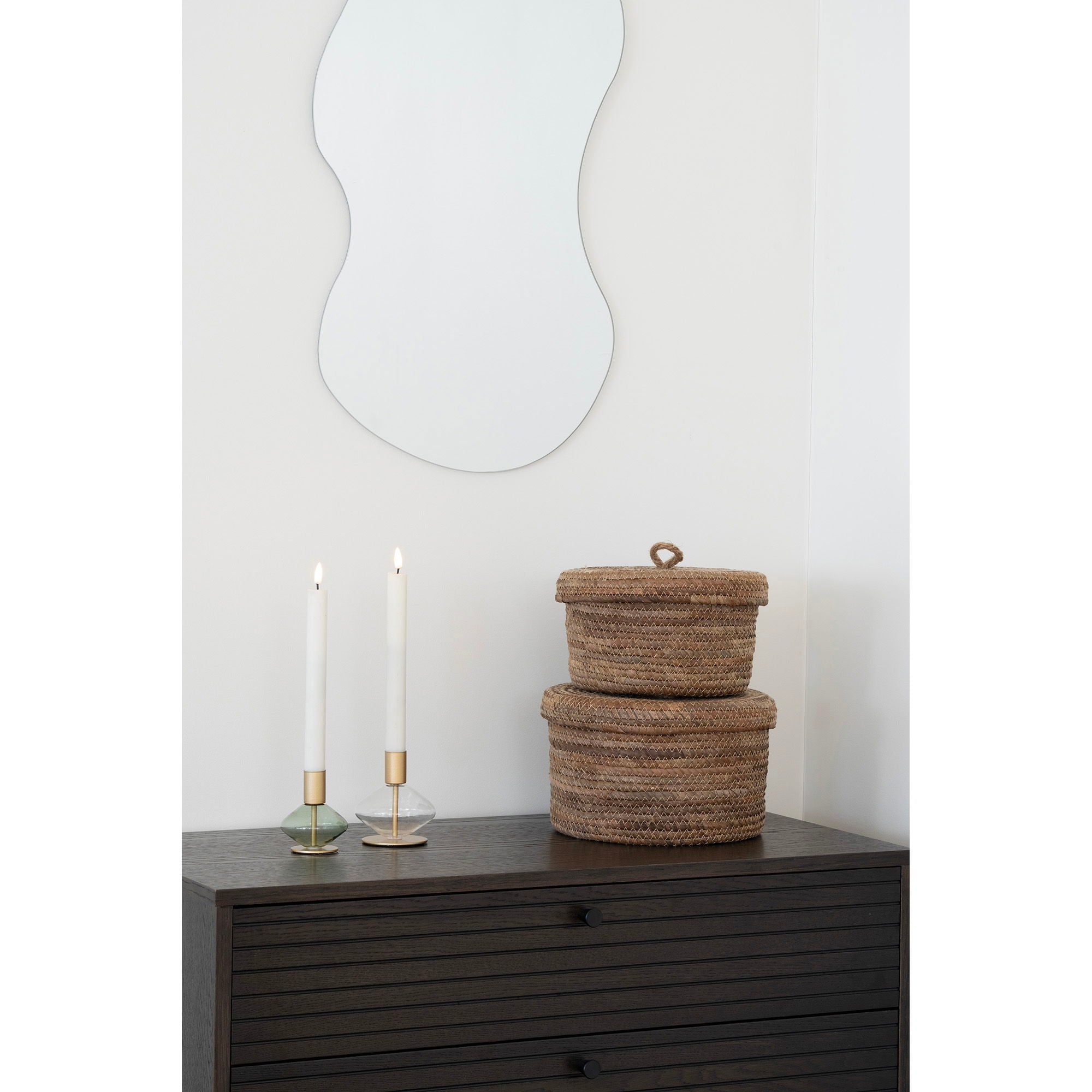 DESIO Korgar i bananblad, natur (2-pack)