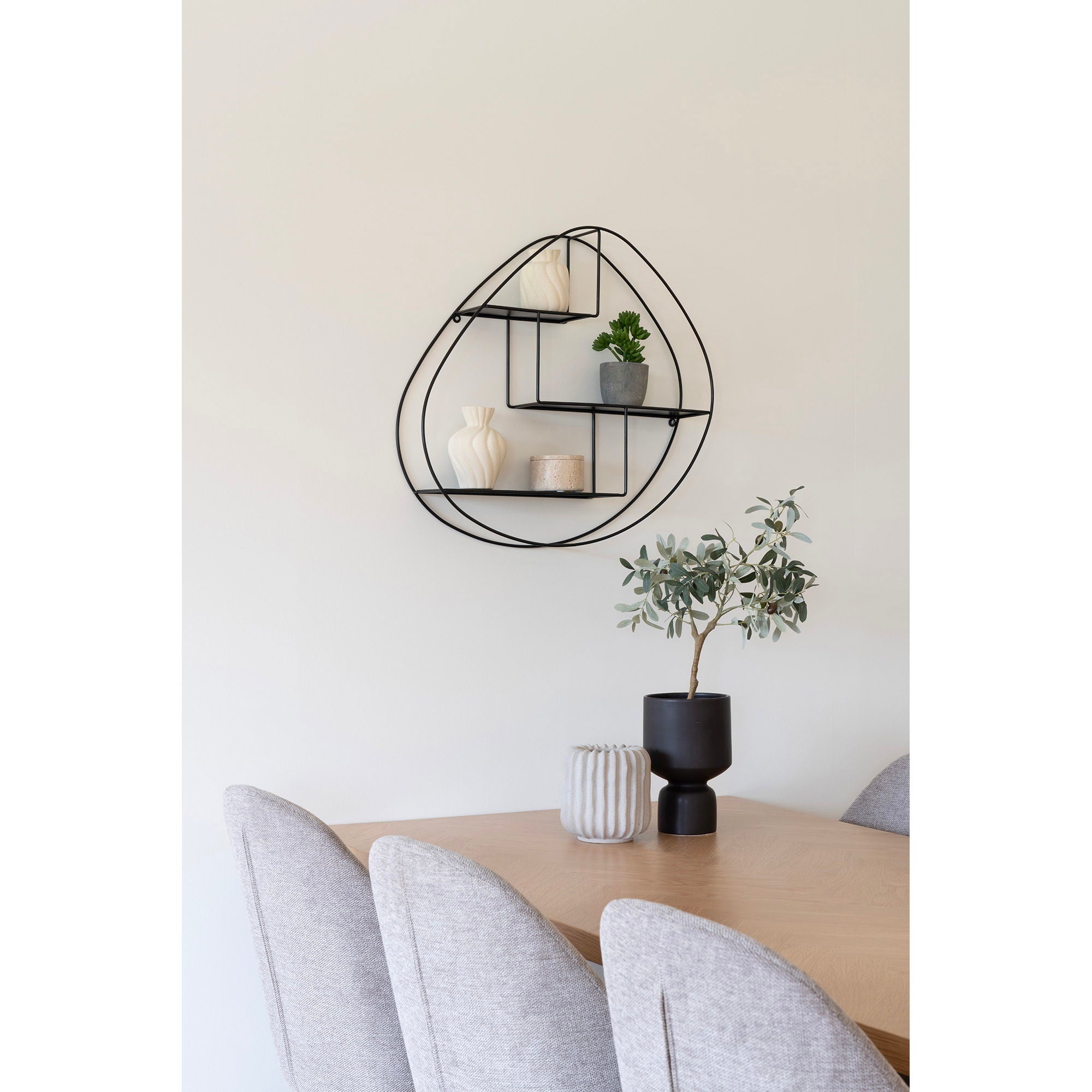 Vas, vit keramik 2-pack