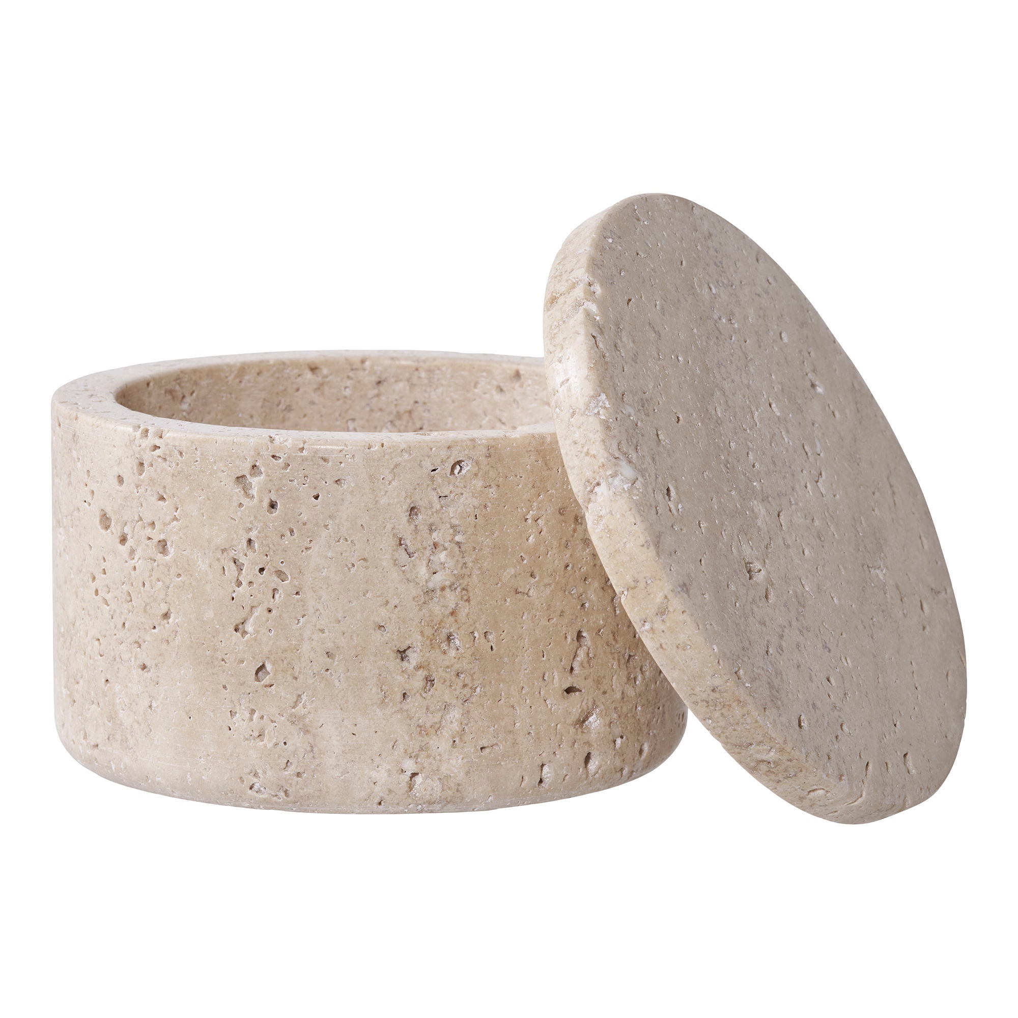 STORAGE JAR, travertin natur