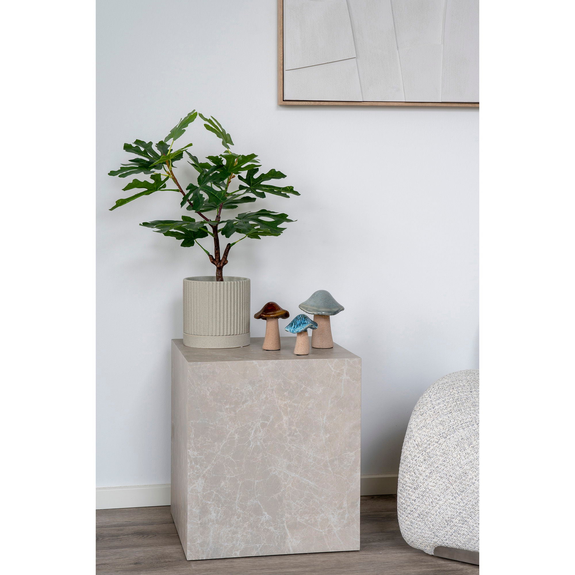 Dekorationssvampar, keramik, set om 3