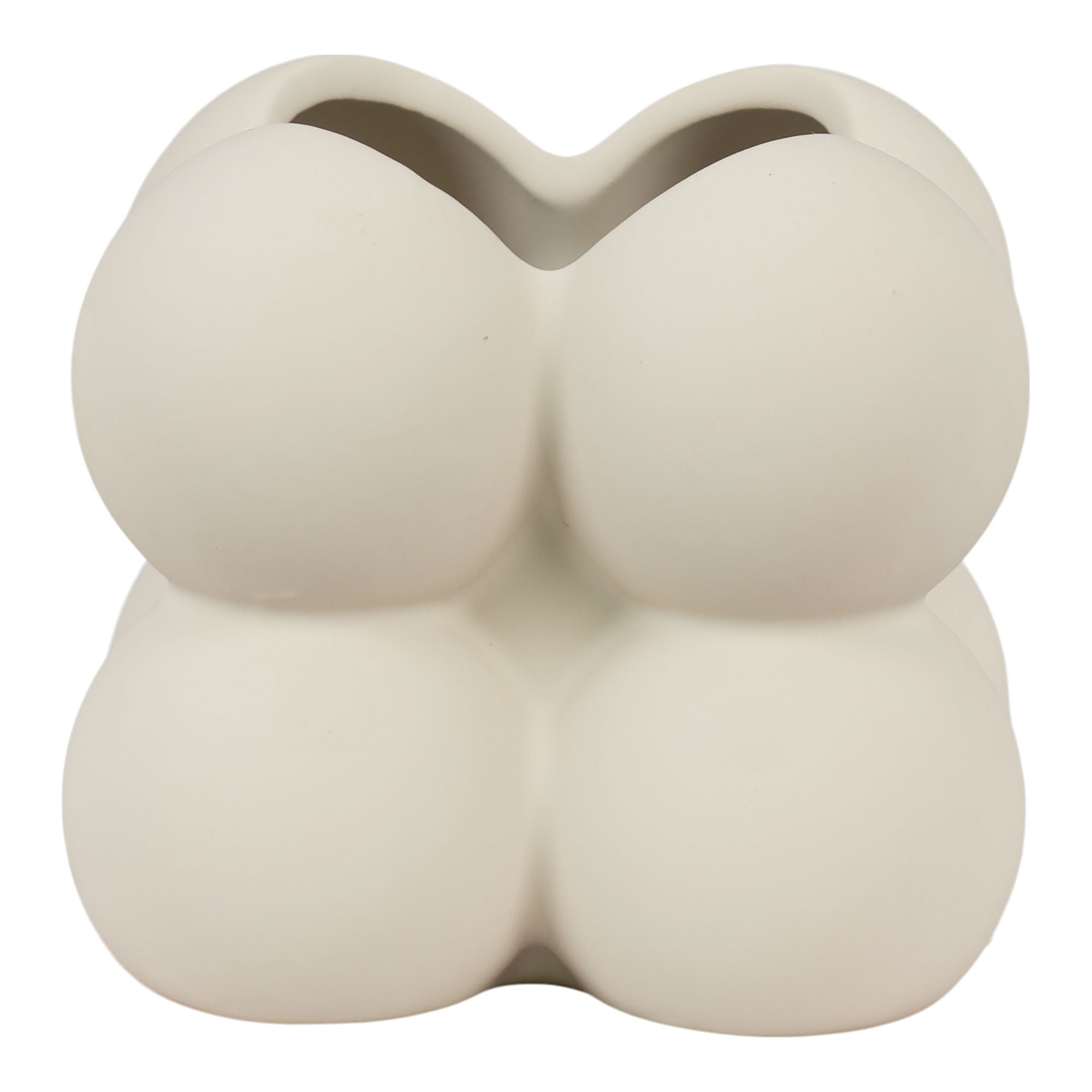 Blomkruka, keramik, grå