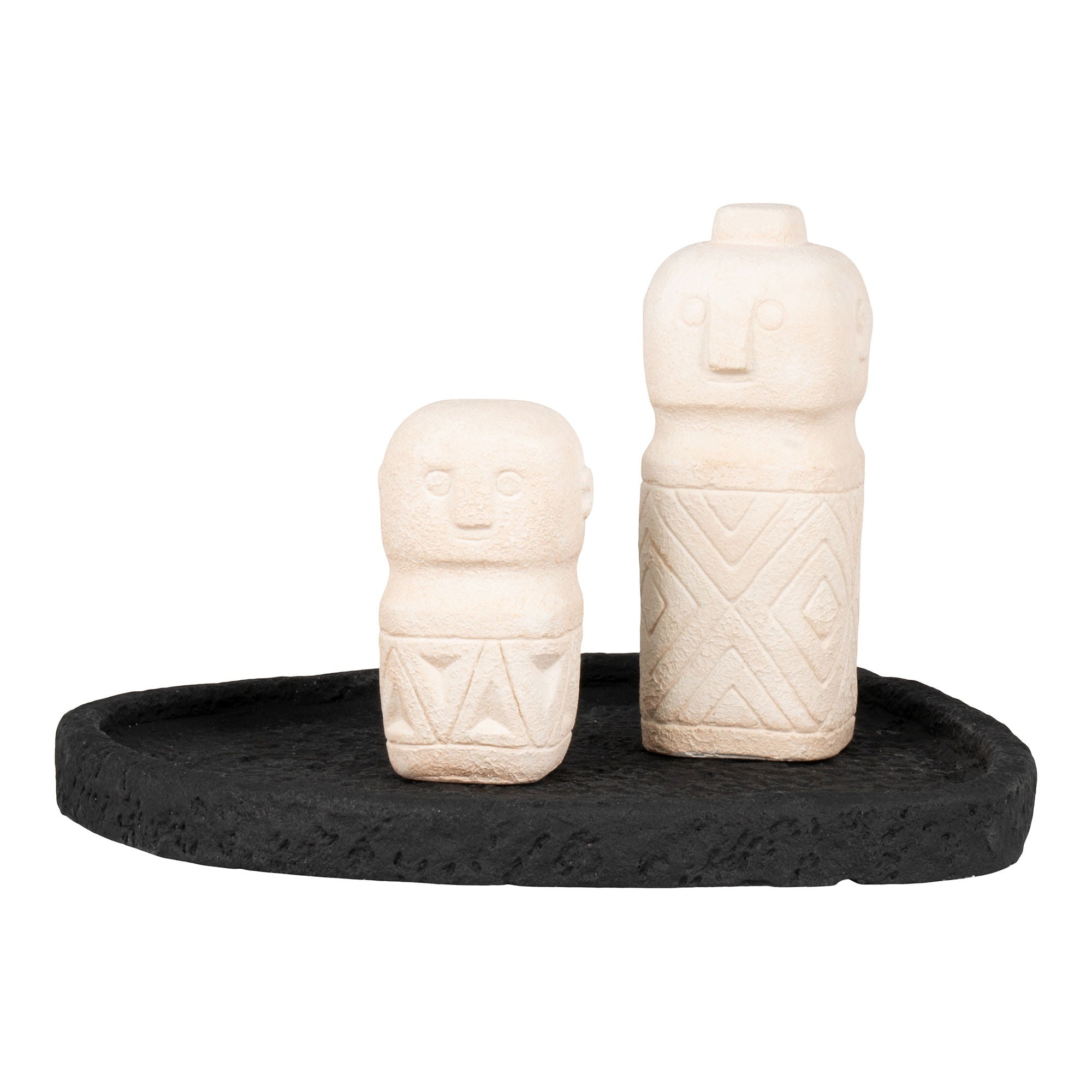 TRAY Bricka, svart cement