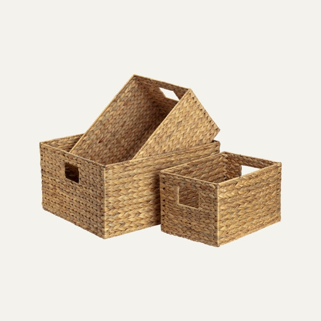 Drawer Large Lily Natural S/3, Dixie, korgar