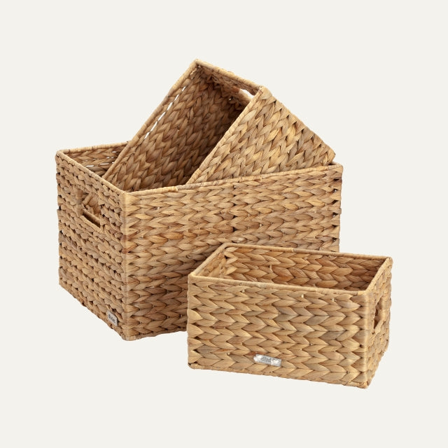 Drawer Small Lily Natural S/3, Dixie, korgar