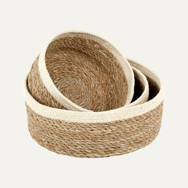 Bread Basket Emil White S/3, Dixie, korgar