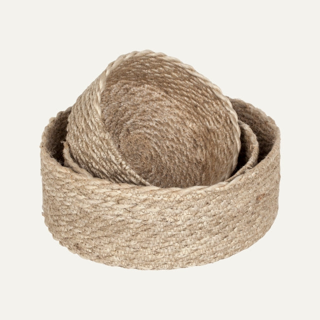 Bread Basket Twist Elin Nat.grey S/3, Dixie, korgar