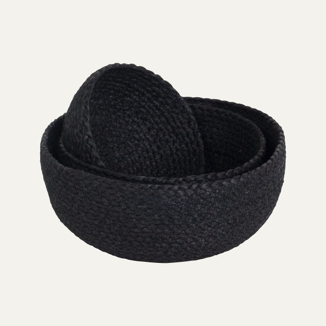 Bread Basket Elin Black S/3, Dixie, korgar