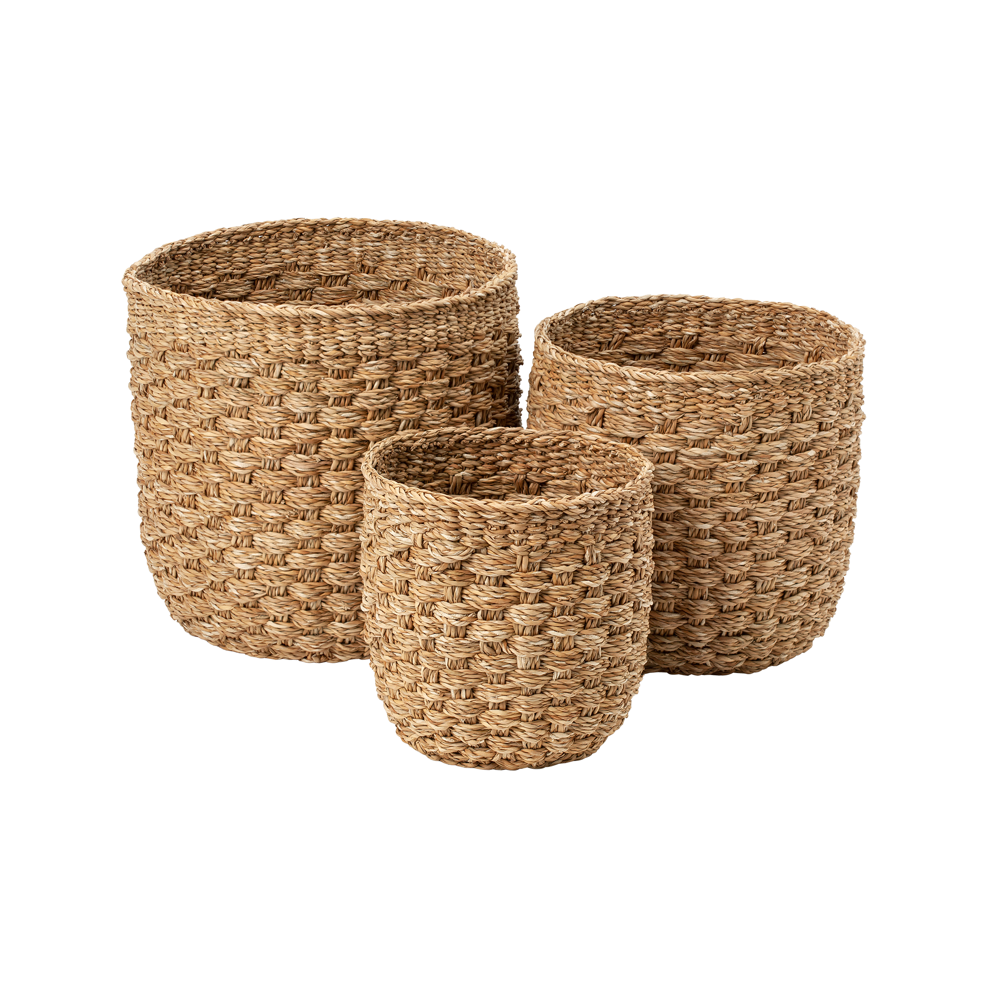 Basket U-shape Esther Natural S/3, Dixie, korgar