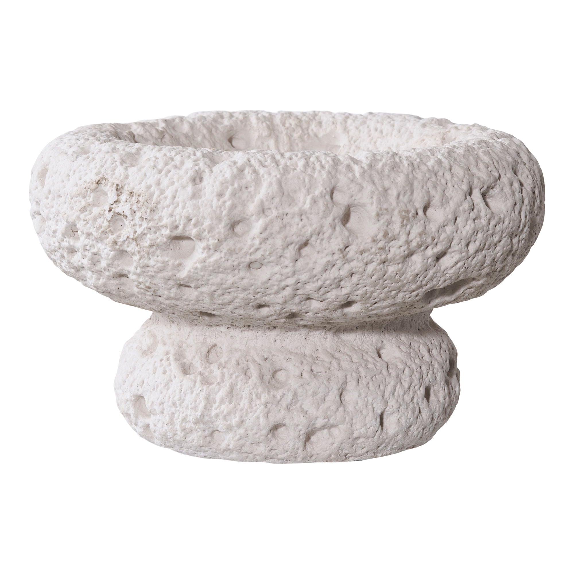 Ljusstake, cement grå, 2-pack