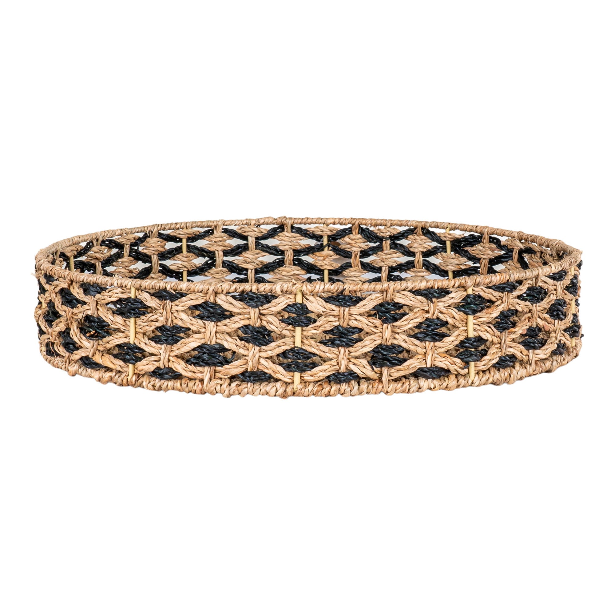 NERJA Bricka, natur/svart