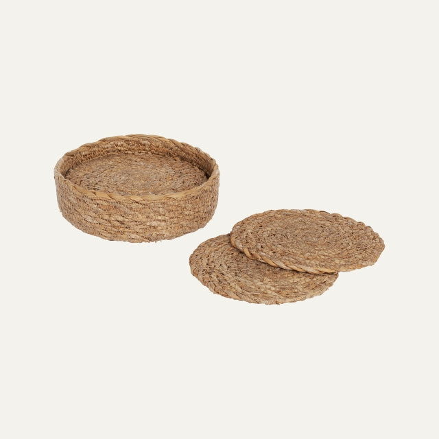 Coaster Emil Natural D10,5cm, Dixie, bordstabletter