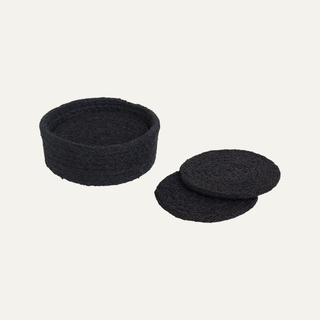Coaster Ella Pure Black D10,5cm, Dixie, bordstabletter