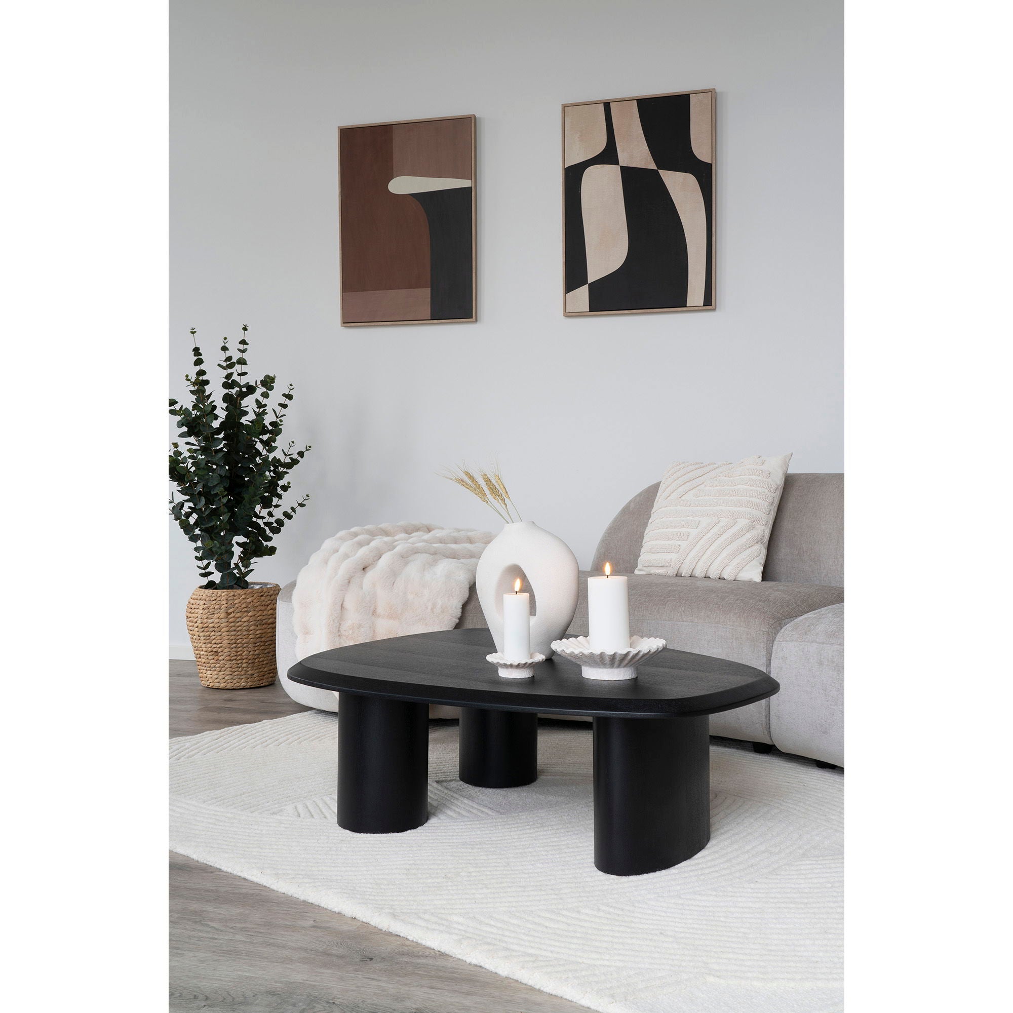 CAPE TOWN Canvastavla, brun/beige