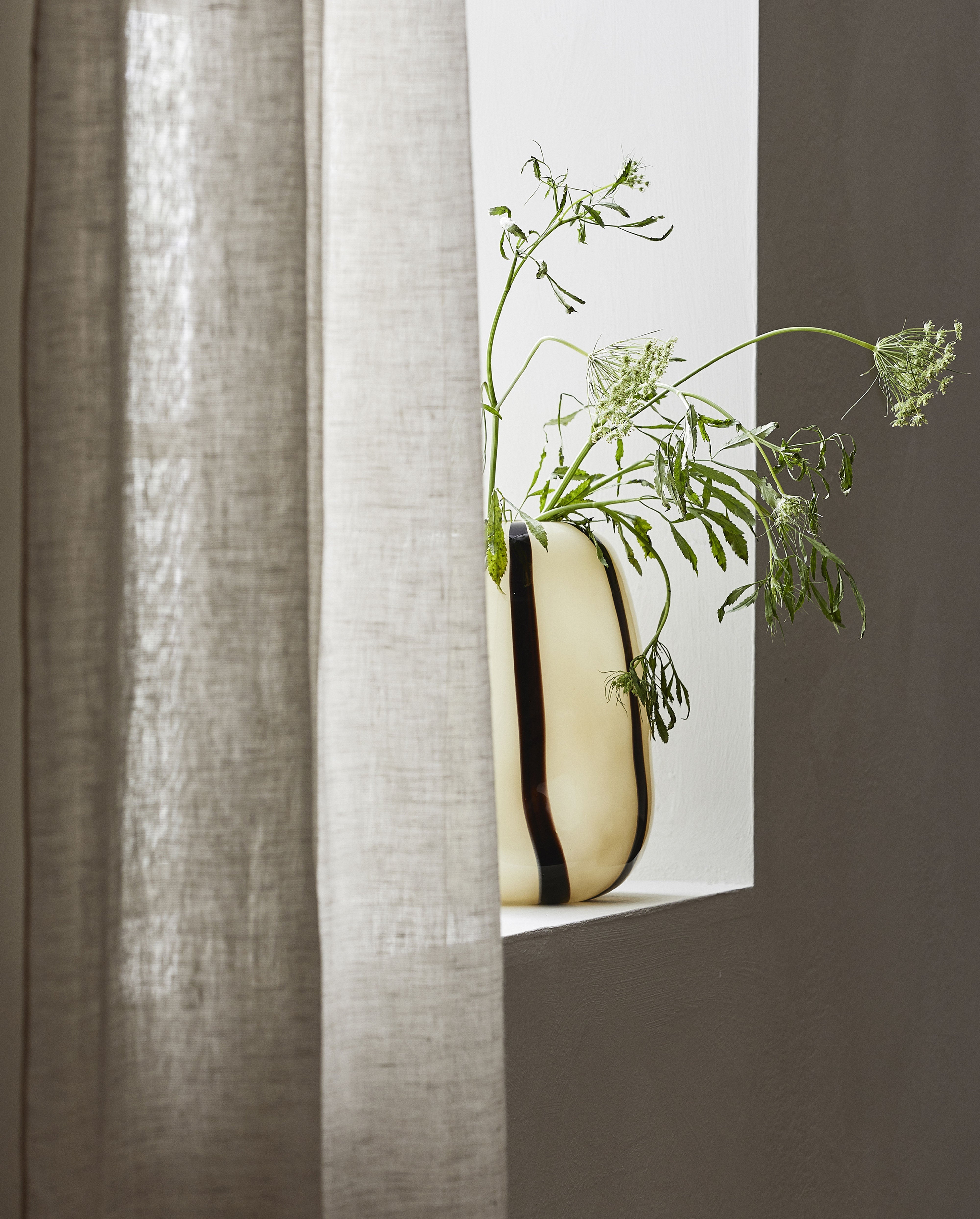 Bohol Vase, L - Off White, Nordal, vaser & skålar