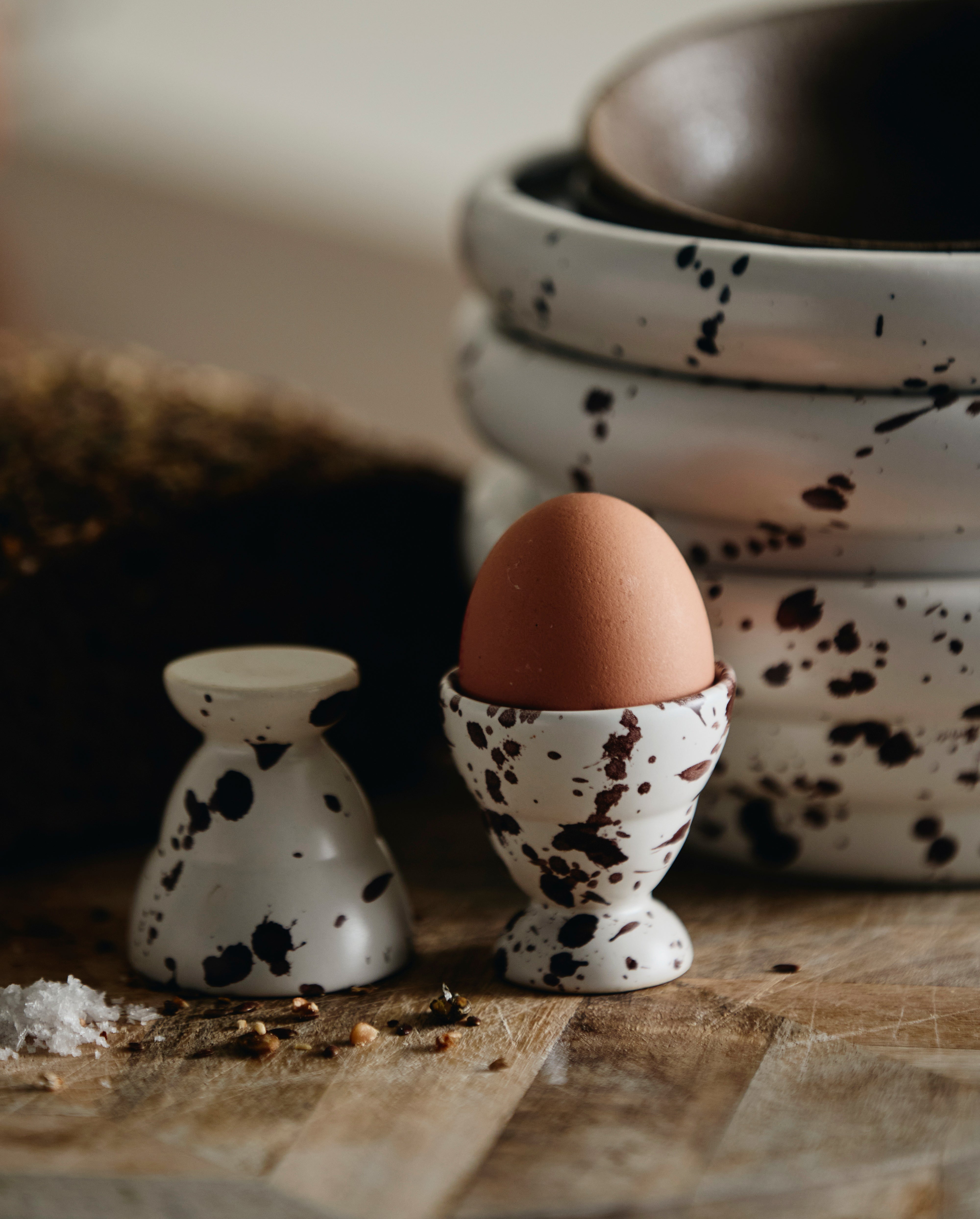 Ria Egg Cup W. Splash - Ivory, Nordal, köksredskap