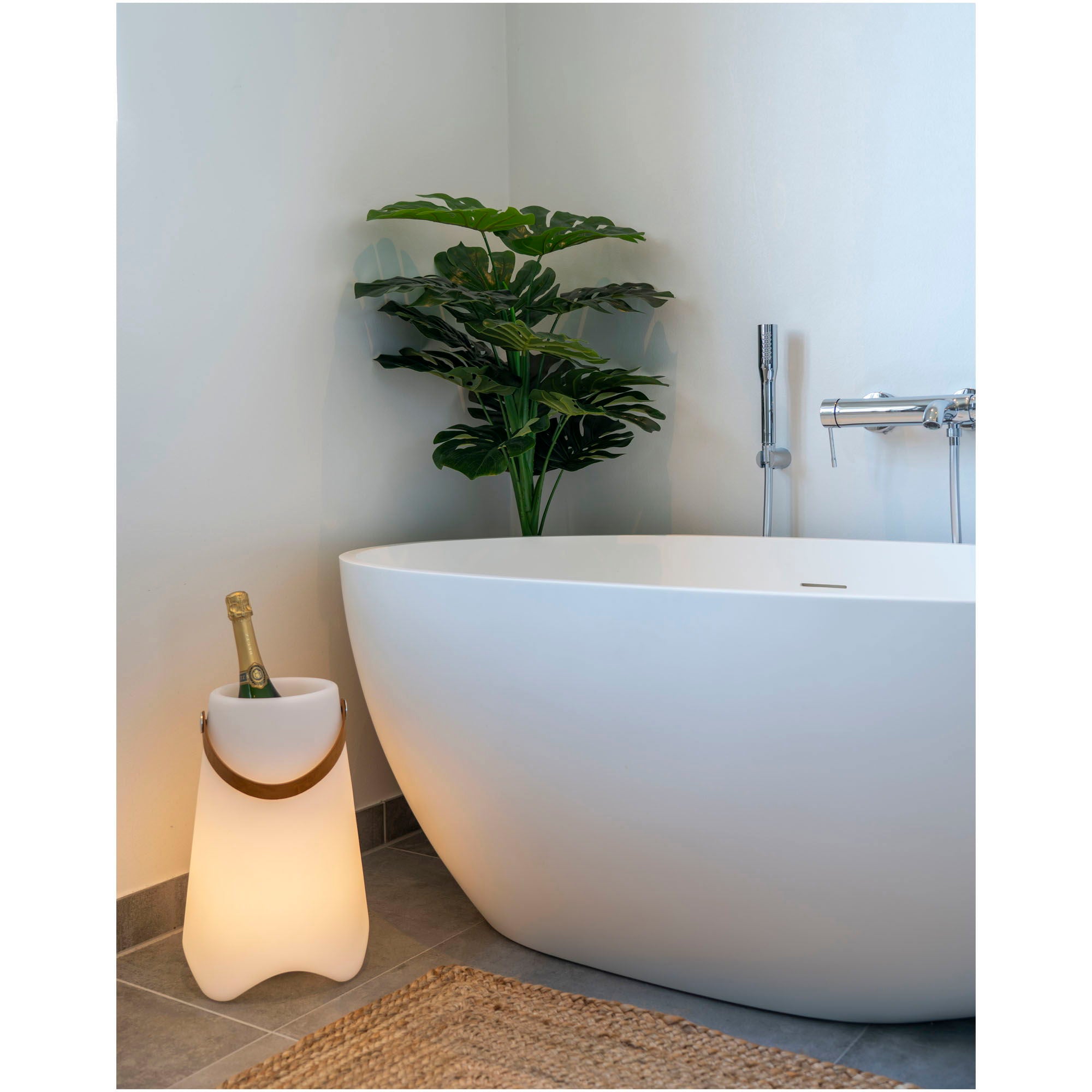 BRISTOL LED Vin-kylare, vit