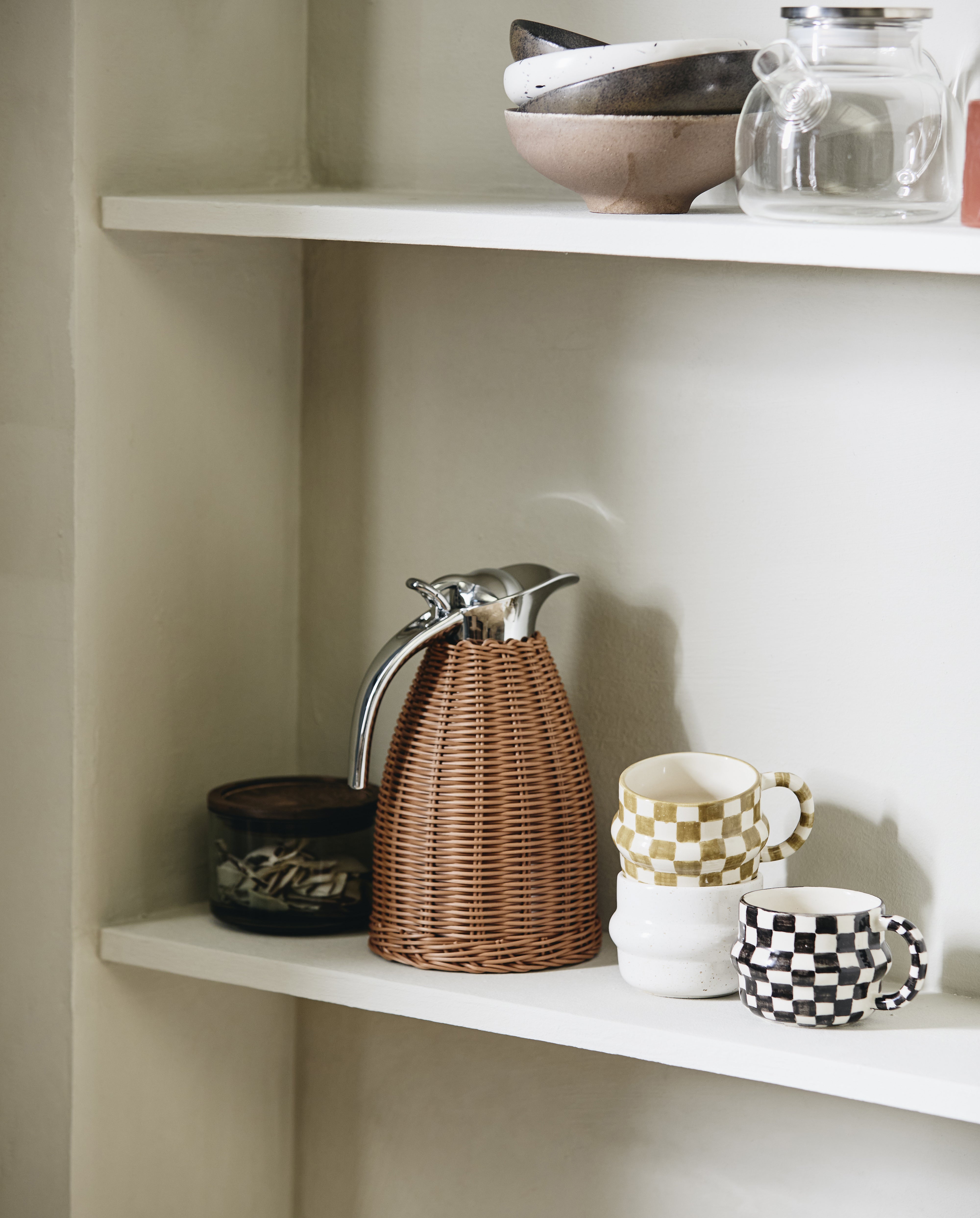 Ysia Cup, Check - Black/ivory, Nordal, koppar och muggar