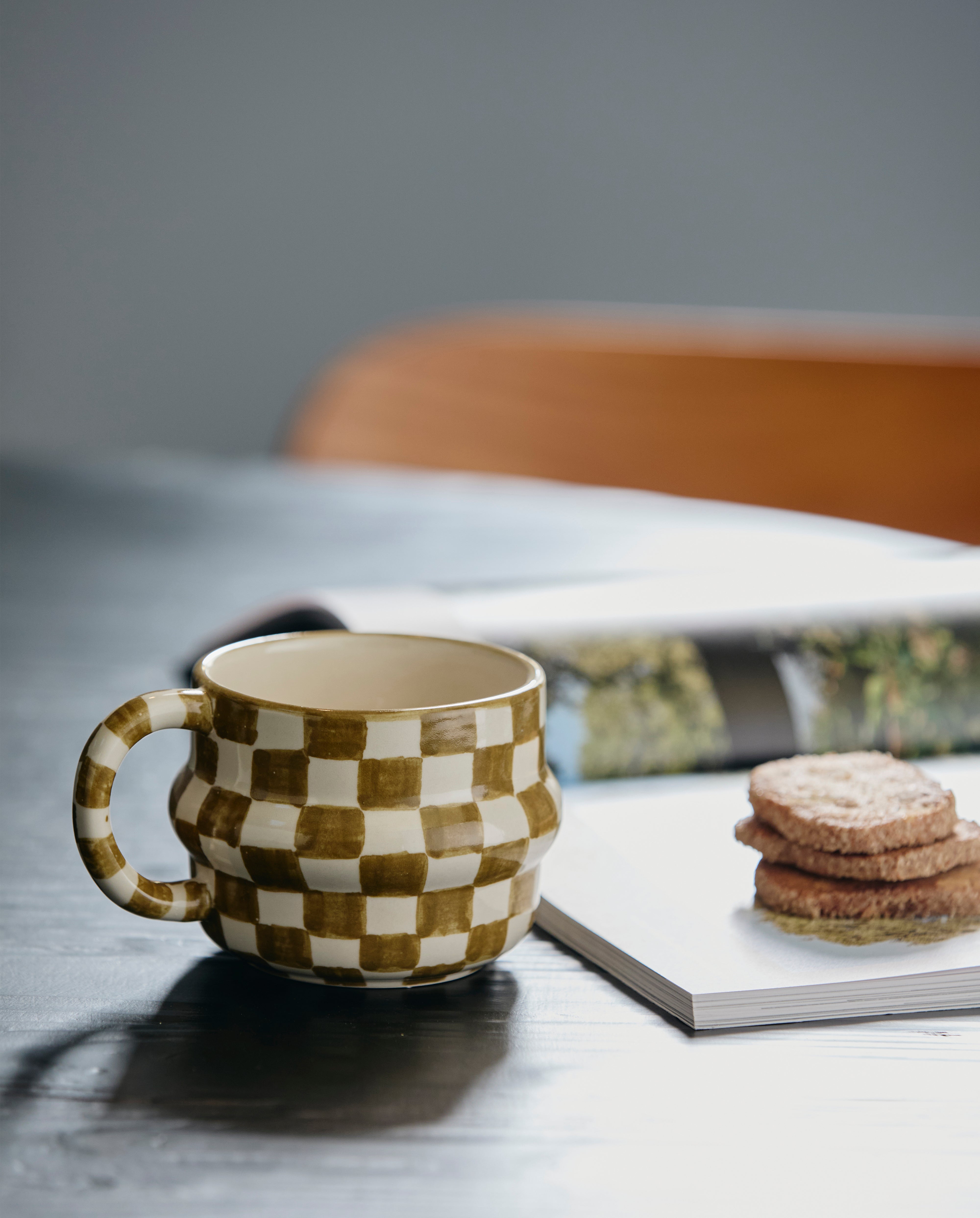 Ysia Cup, Check - Green/ivory, Nordal, koppar och muggar