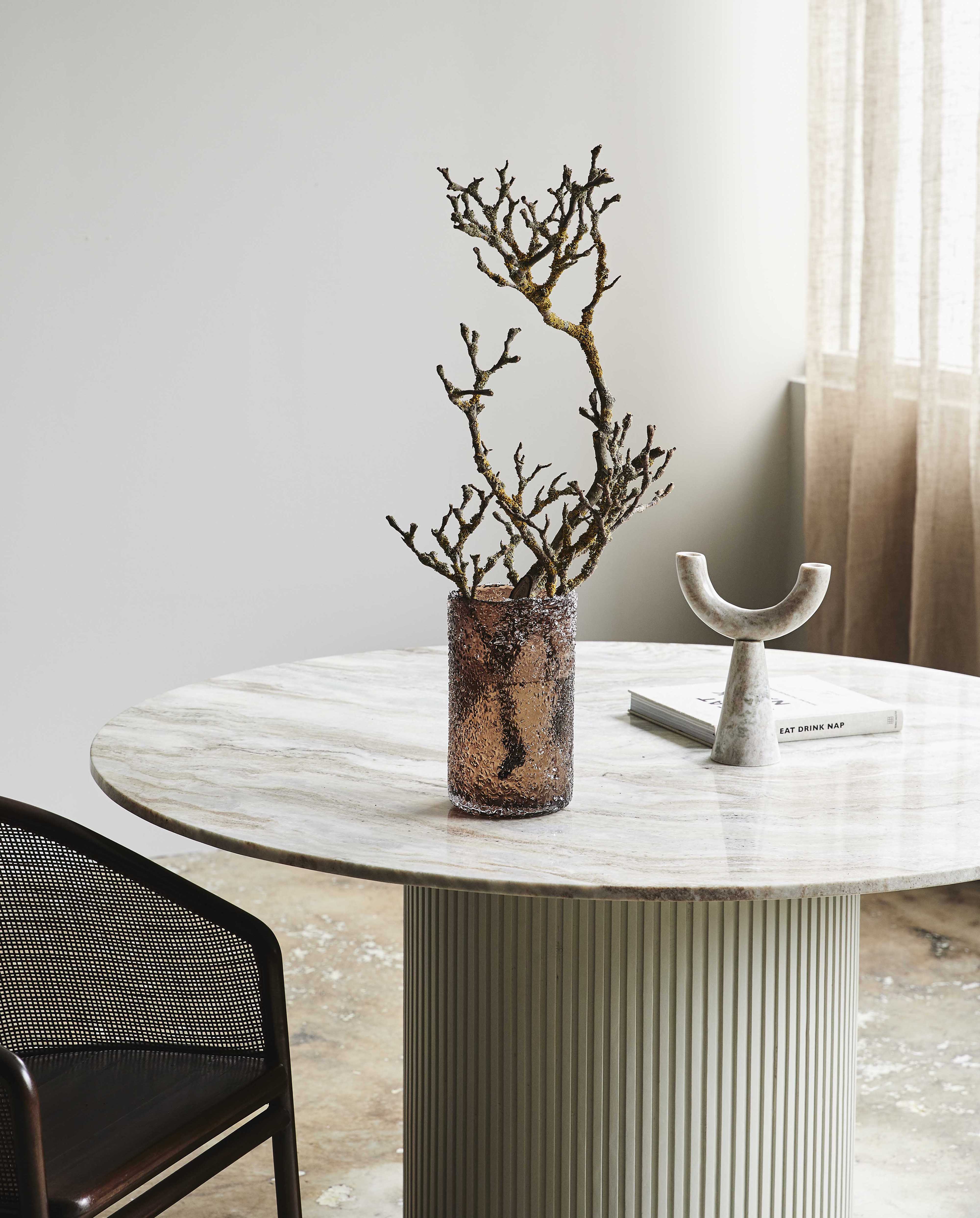 Clyde Vase, L, Brown, Nordal, vaser & skålar