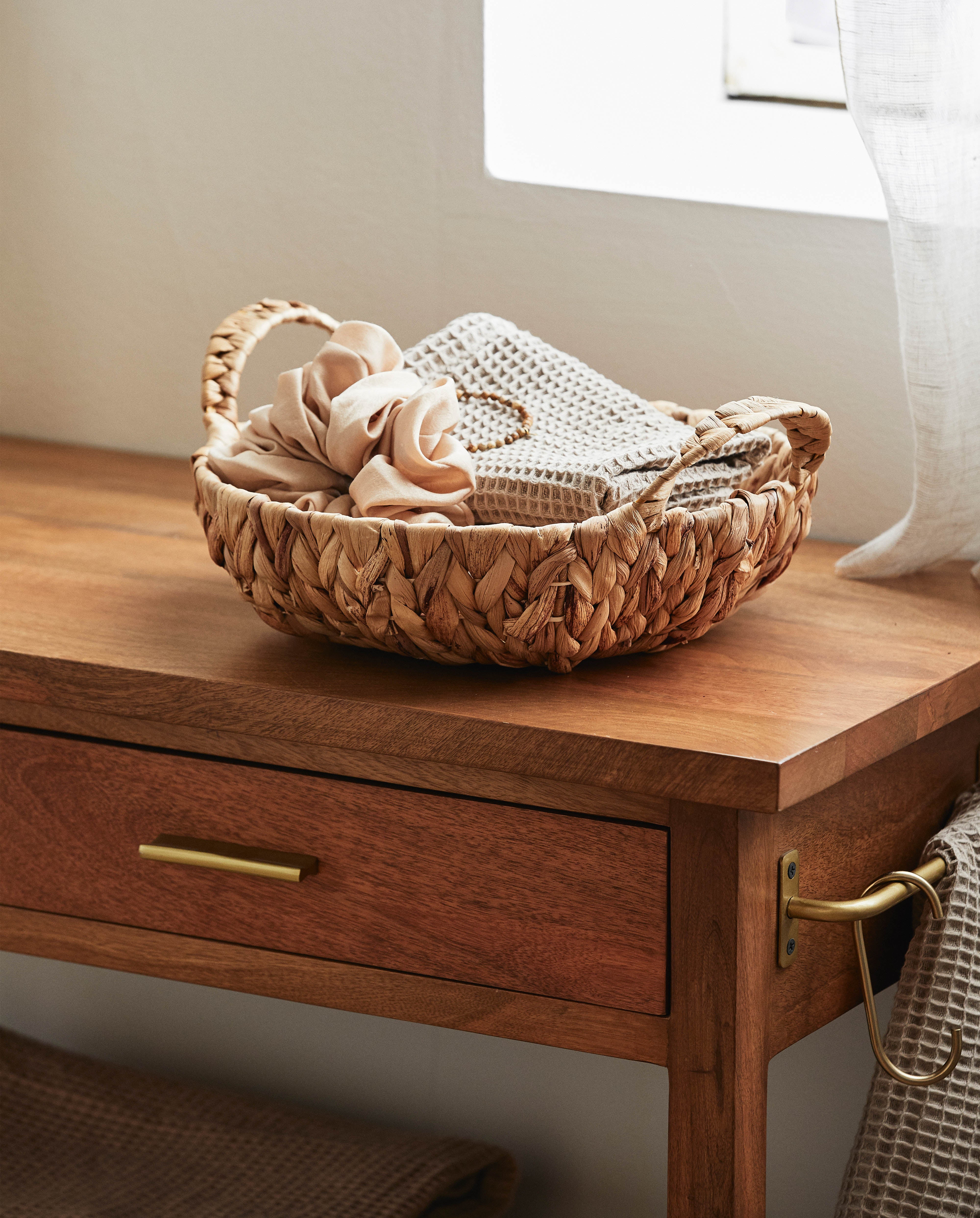 Kotor Basket W. Handle - Nature, Nordal, förvaring