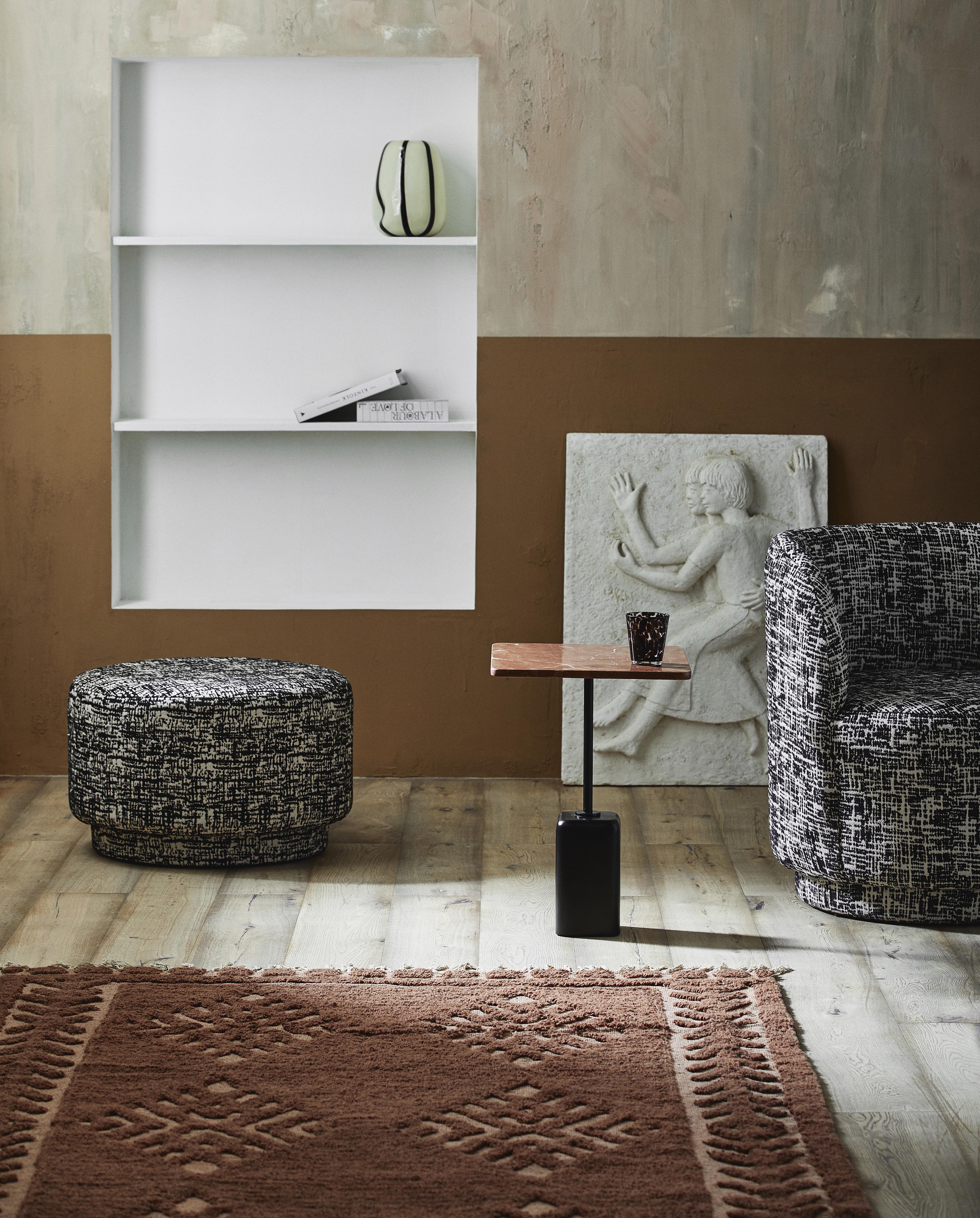 Bomu Lounge Chair - Black/white, Nordal, stolar