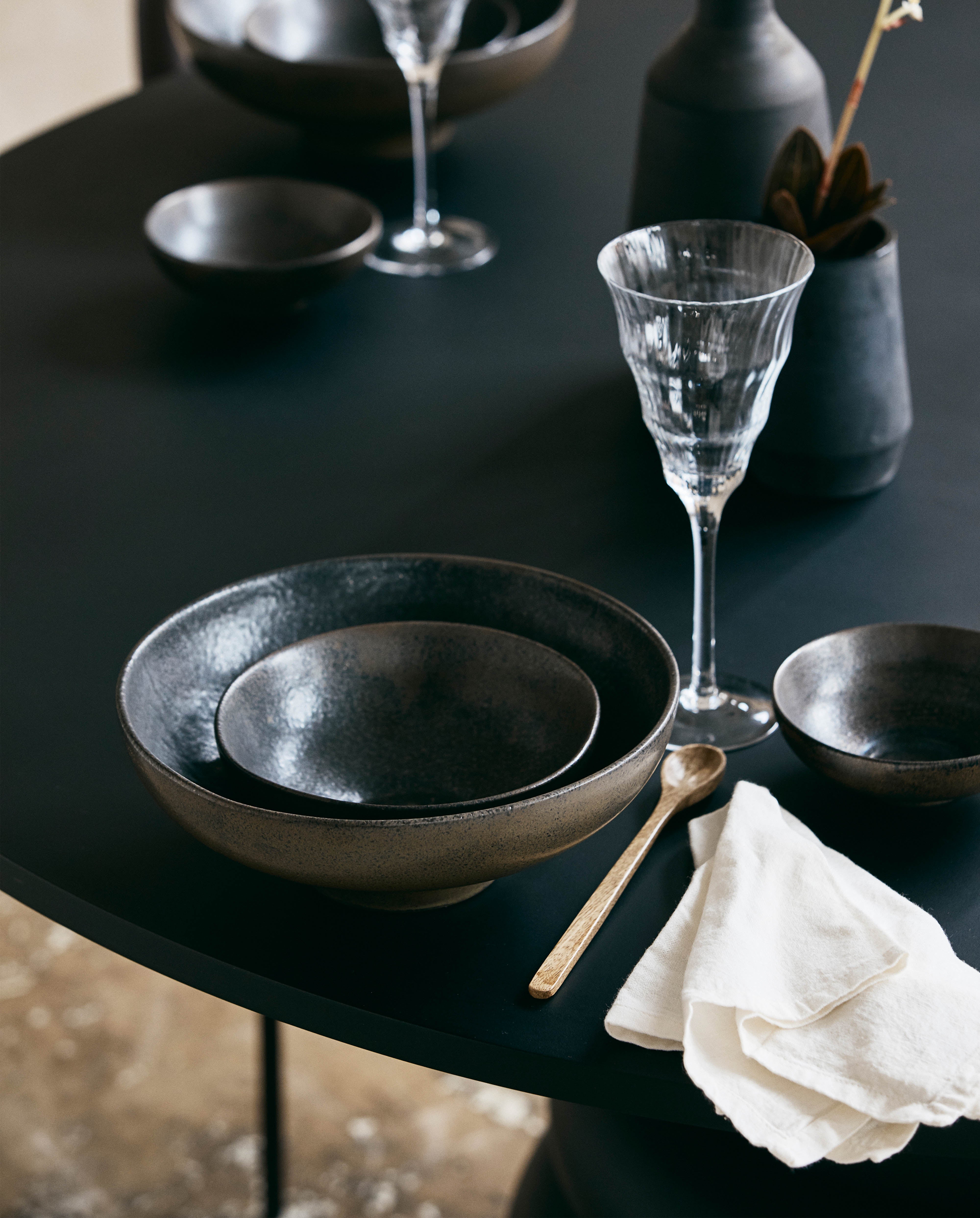 Napkin, Ivory, Hemmed, Nordal, sovrums textilier