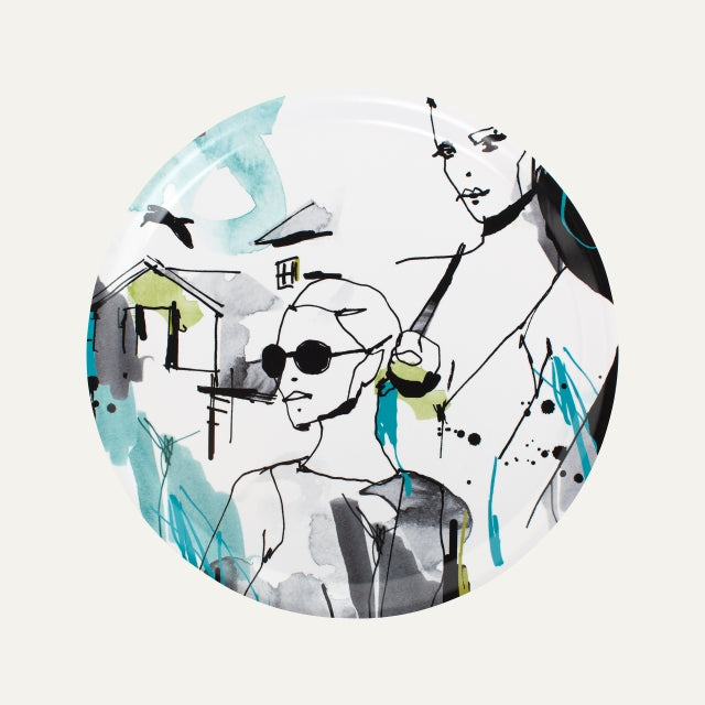 Tray Fashion Semester D38cm, Dixie, decoration