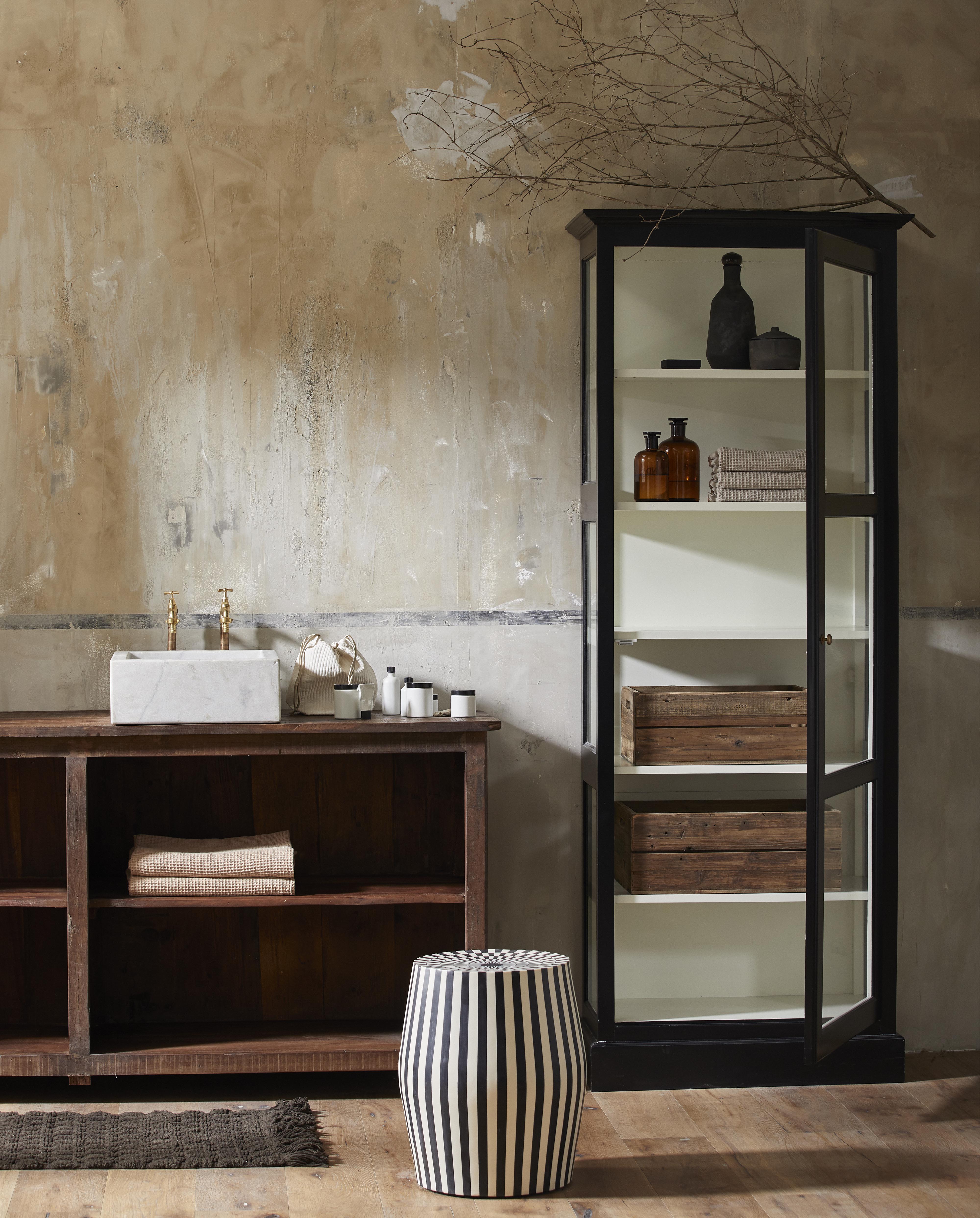 Taura Side Table/stool - Black/ivory, Nordal, bänkar & pallar