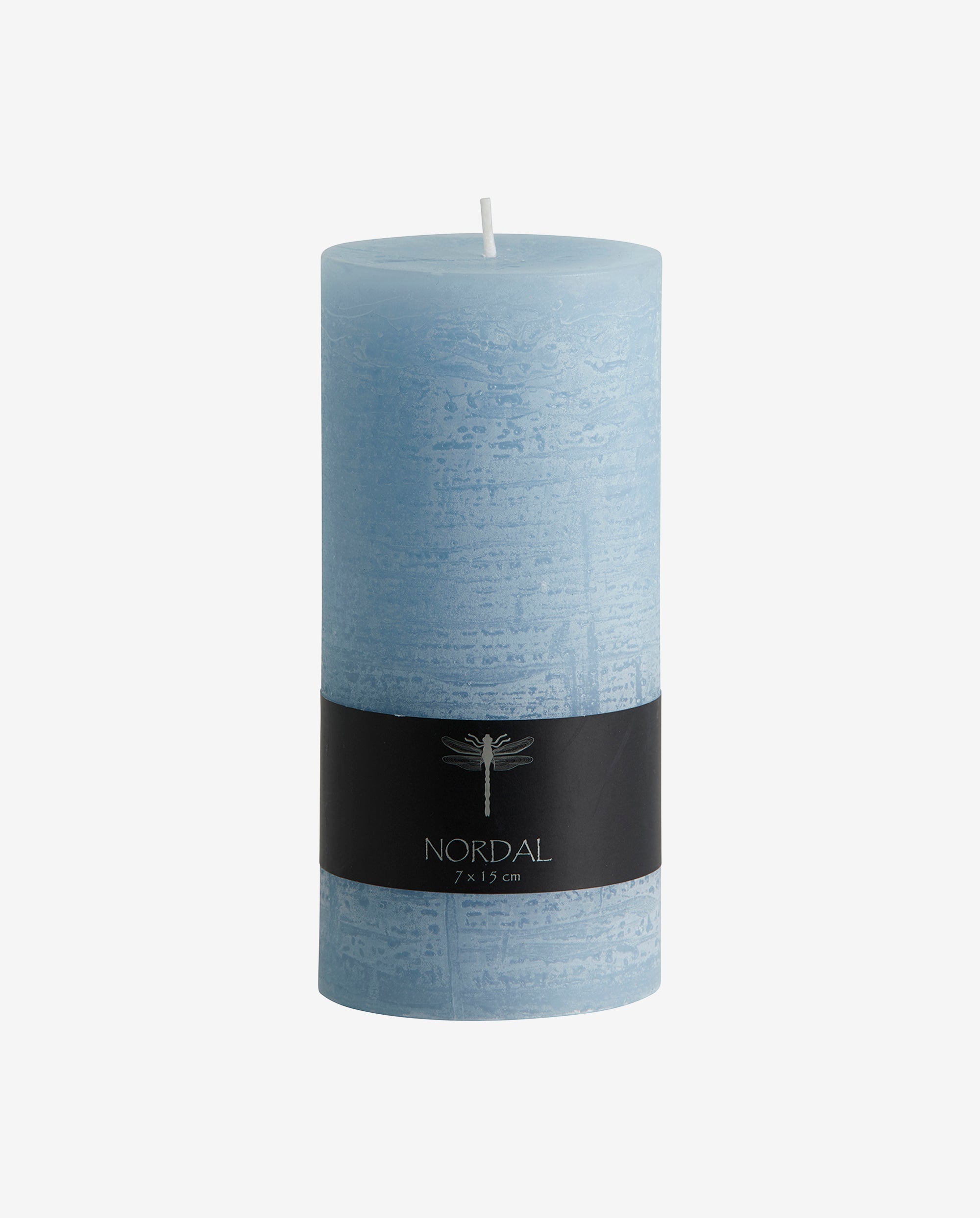 Candle, L - Light Blue, Nordal, ljus & ljuslyktor