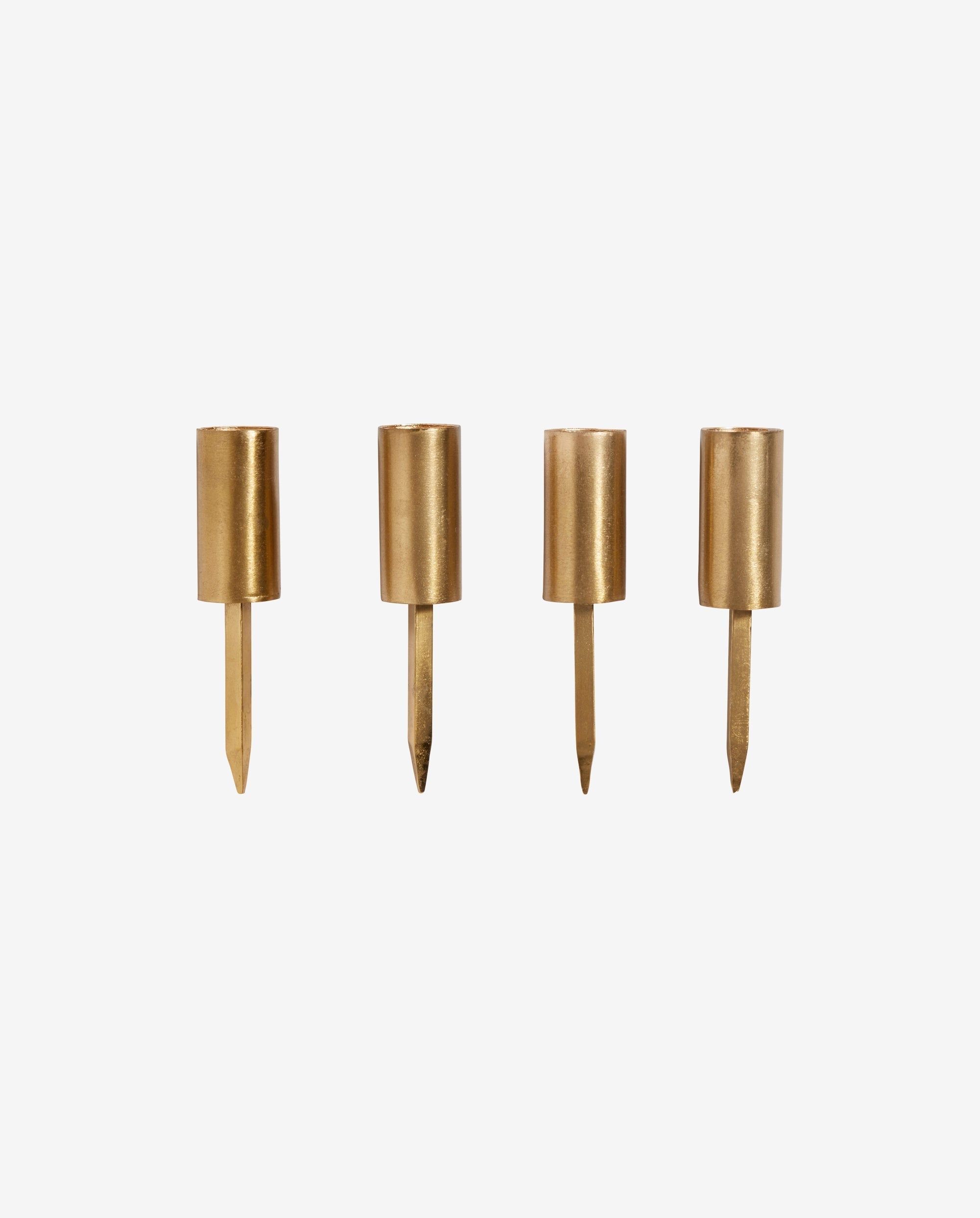 Kura Candle Cup W/spike - Golden Finish, Nordal, ljus & ljuslyktor