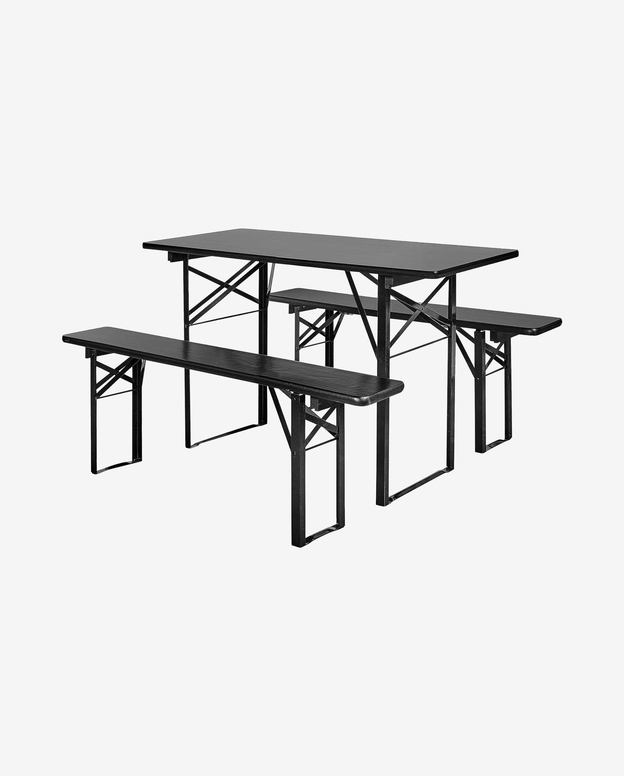 Table/bench Set - Black, S/3, S, Nordal, trädgårdsmöbler