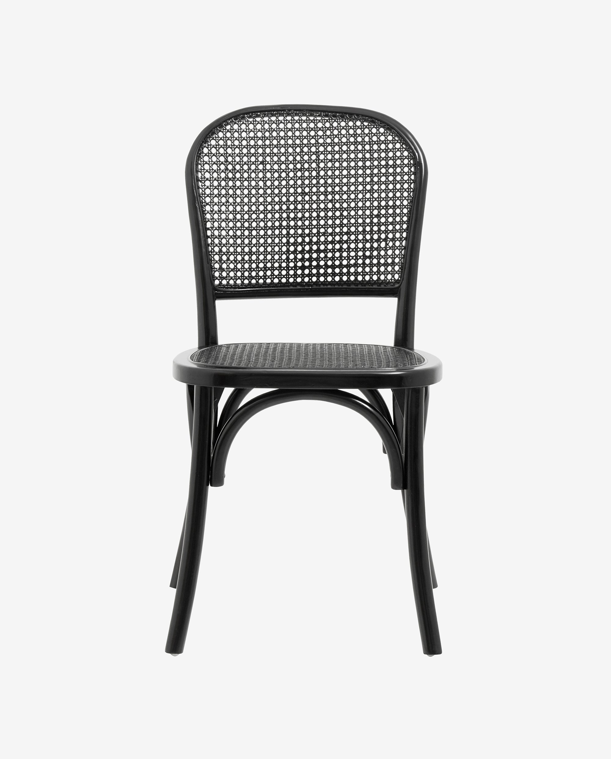 Wicky Chair W. Wickerwork, Black/black, Nordal, stolar