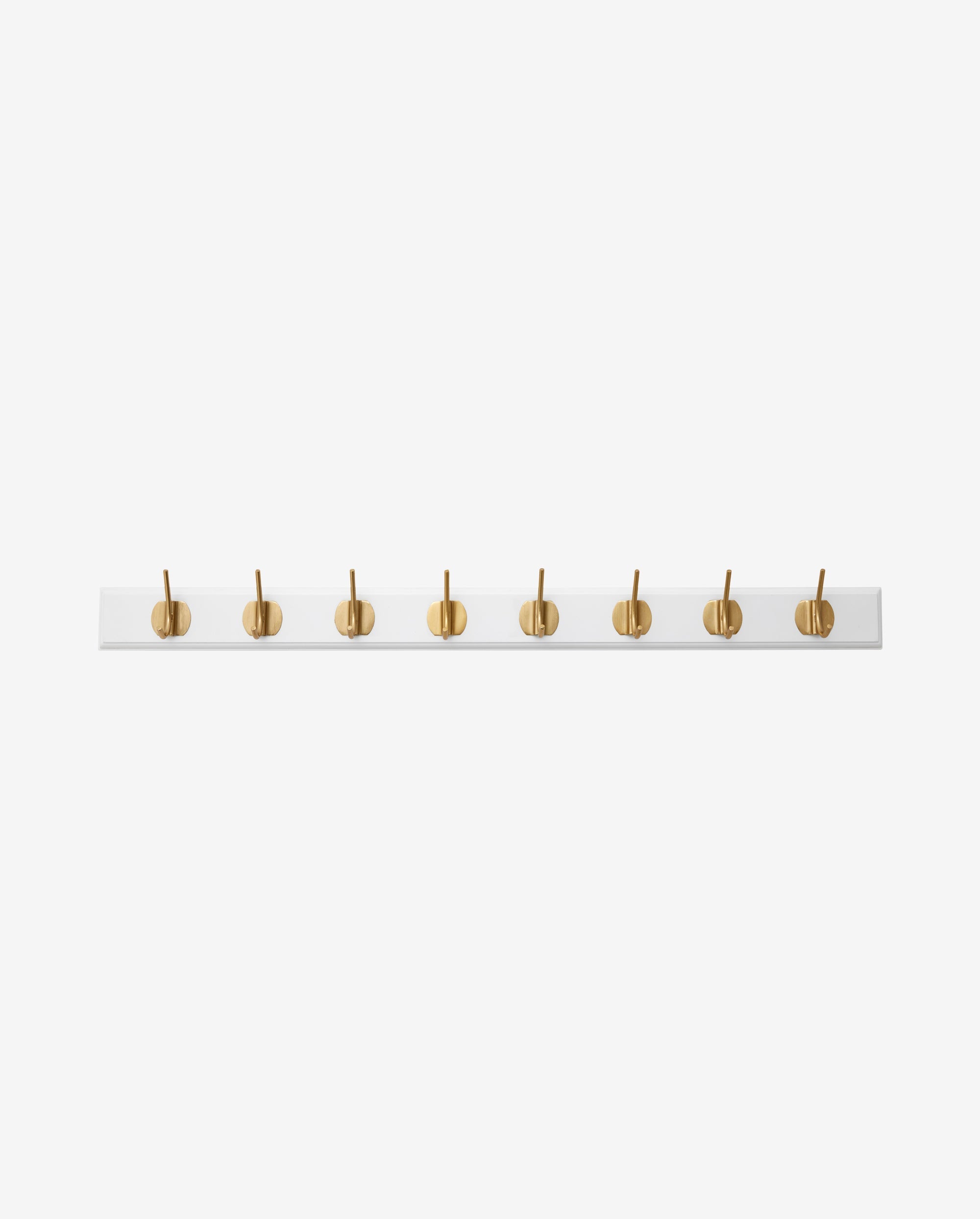 Edgy Coat Rack, 8 Hooks - White, Nordal, hängare & krokar