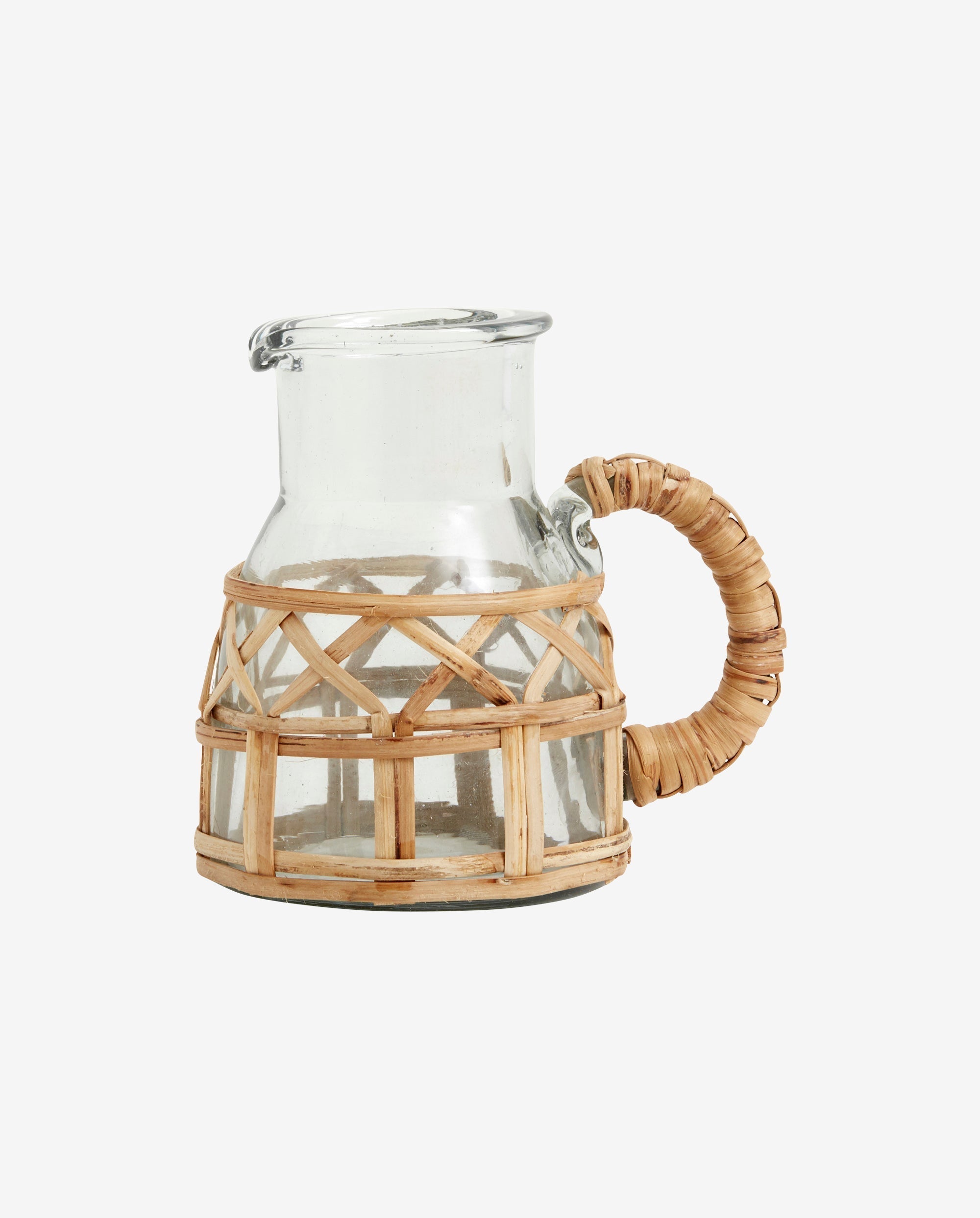 Weva Creamer, Glass W/rattan, Small, Nordal, kannor och karaff