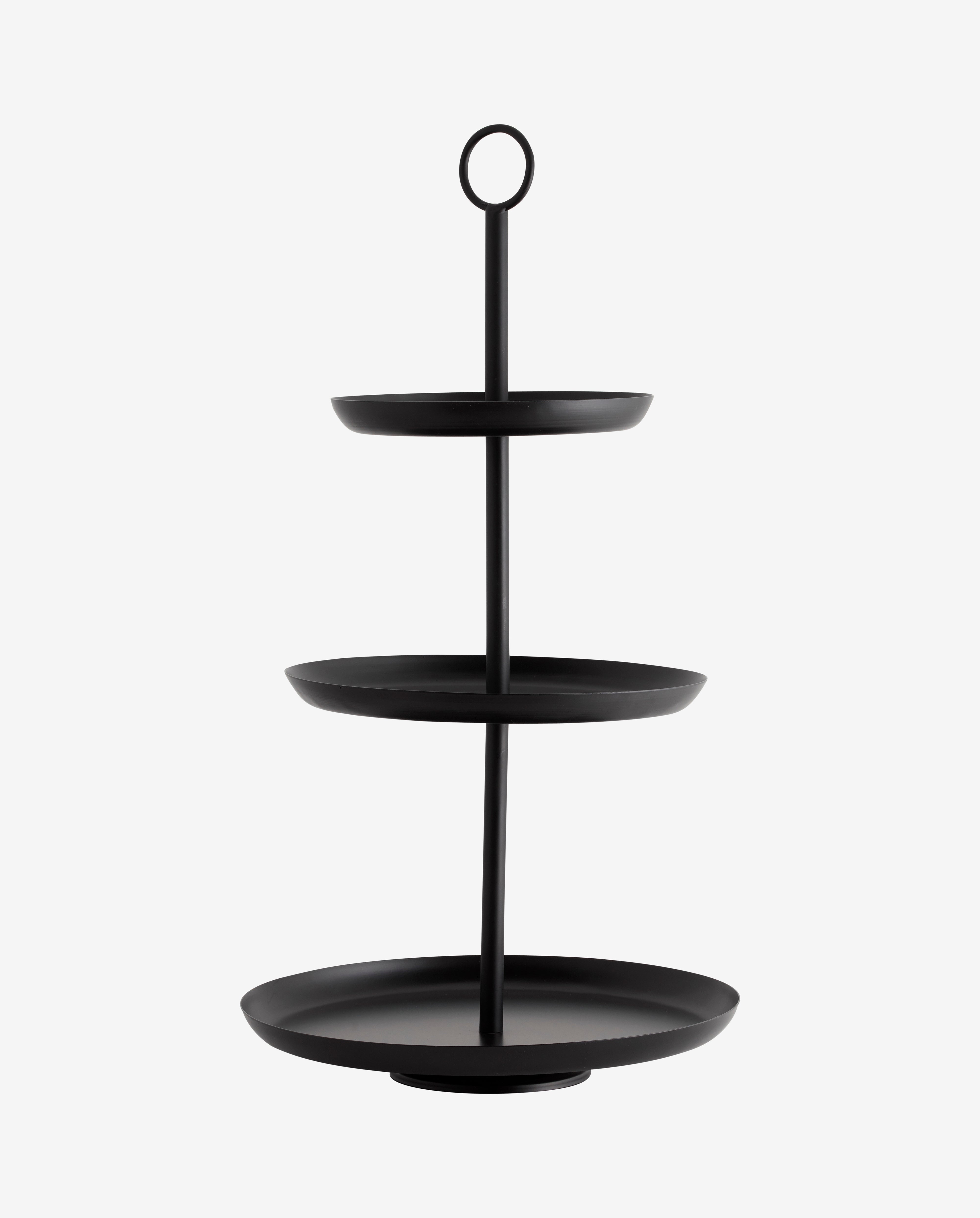 Assam Etagere, L - Black, Nordal, servering och upplägg