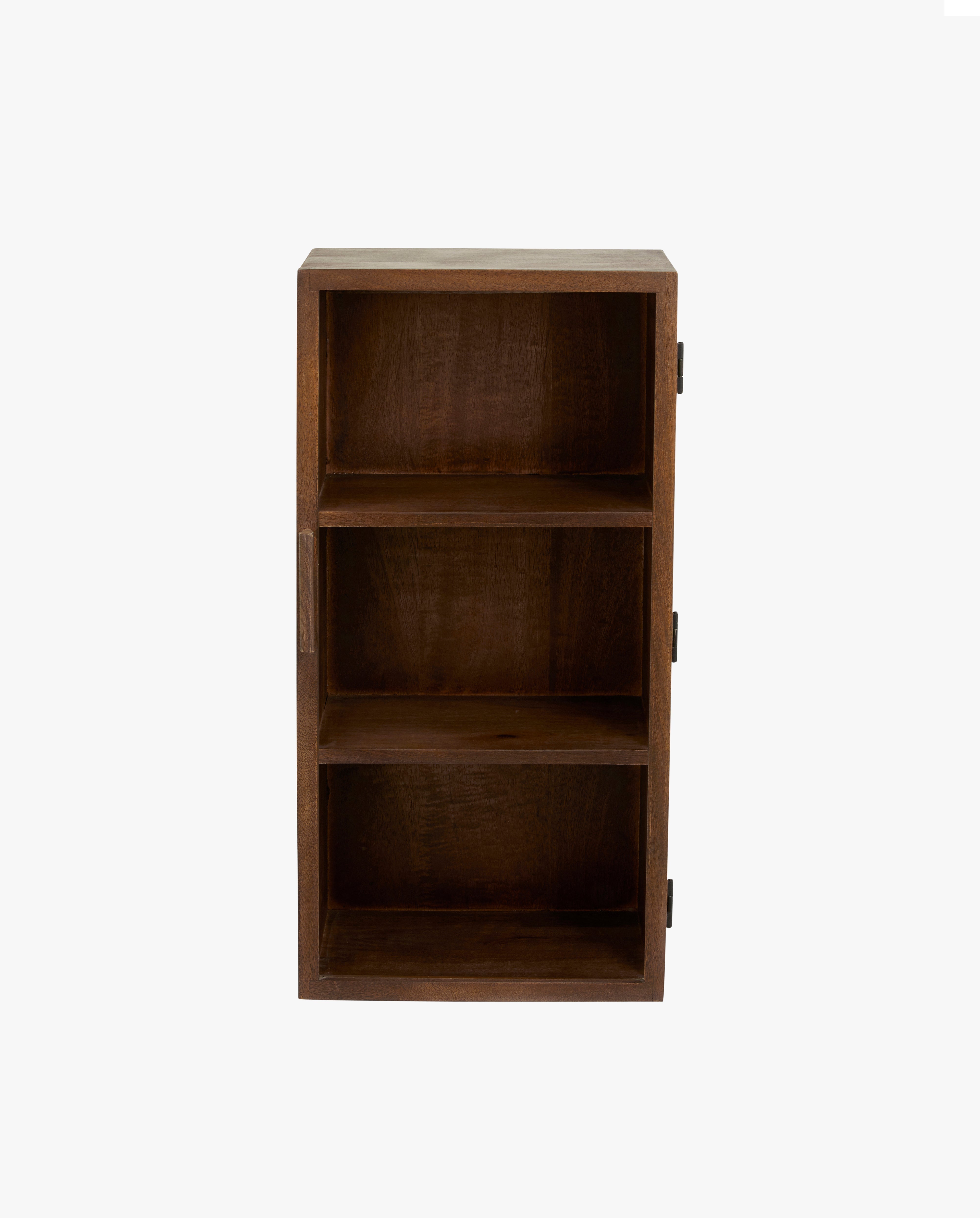 Nango Wall Cabinet, 1 Door, Dark Brown, Nordal, möbler